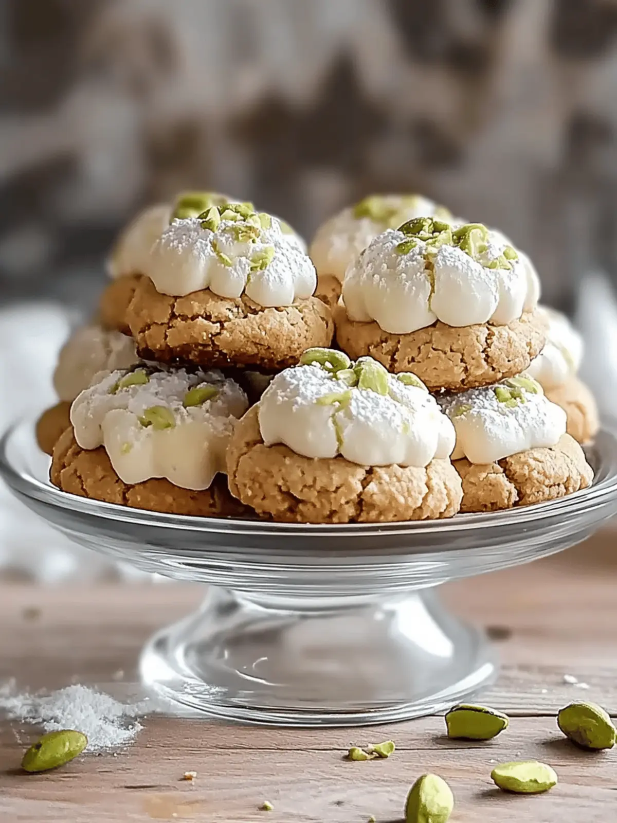 Pistachio Wedding Cookies