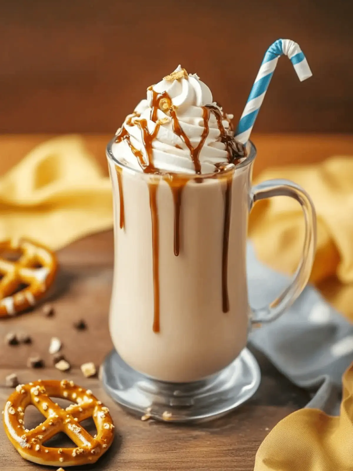 Salted Caramel Pretzel Frappe Recipe