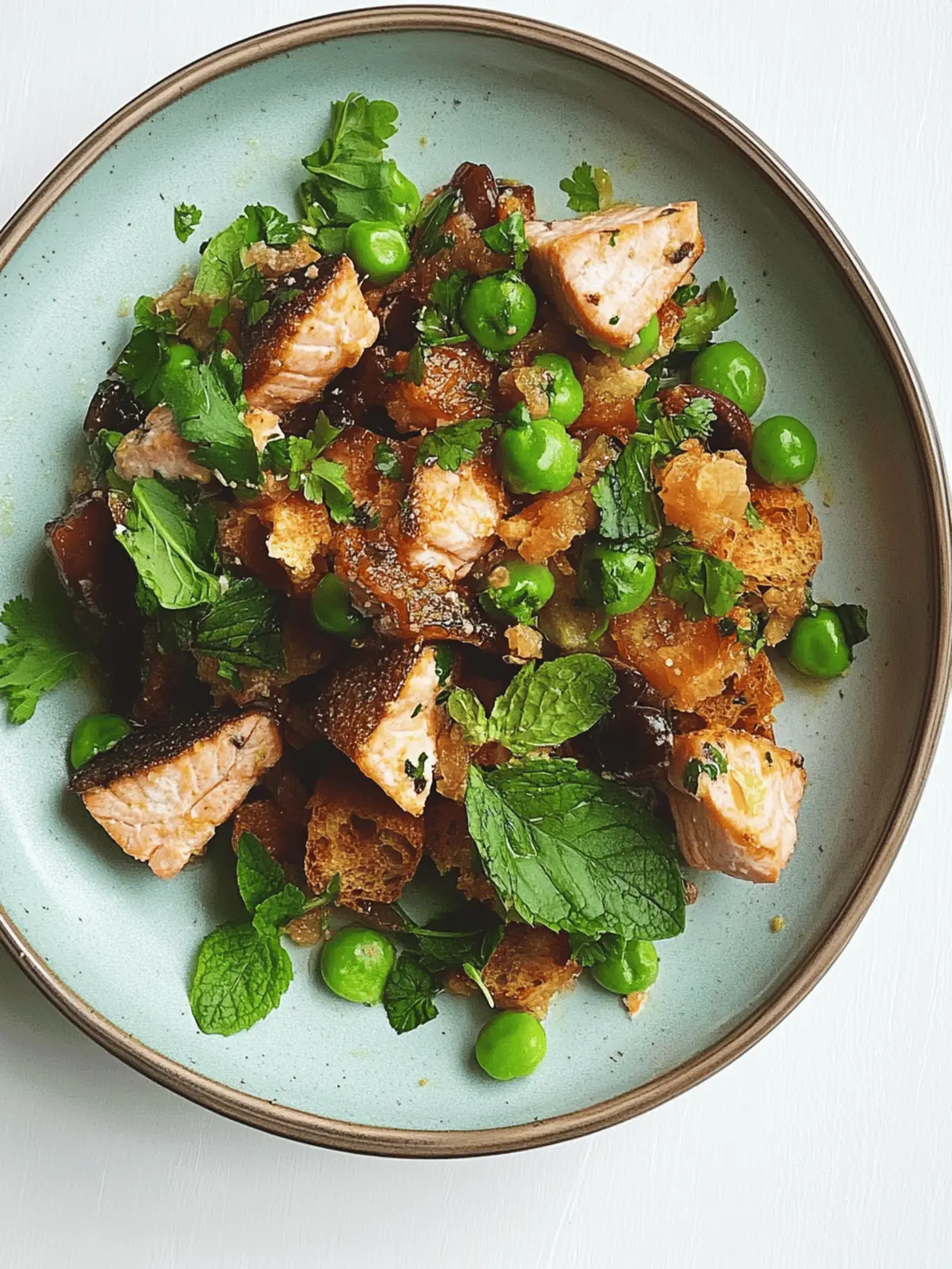 Chili Crisp Salmon Panzanella: A Spicy Summer Delight! 4 Chili Crisp Salmon Panzanella