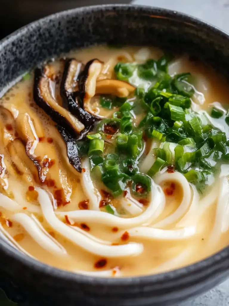 Heartwarming Miso Udon Noodle Soup