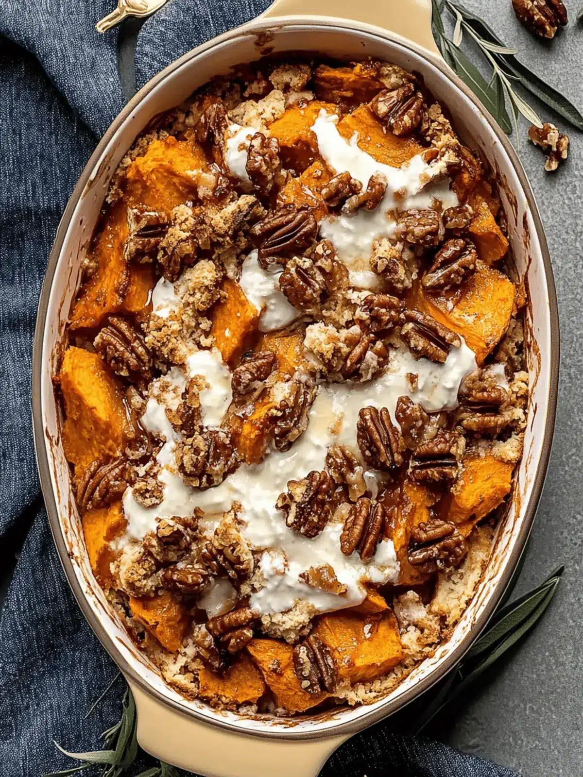 Southern Maple Sweet Potato Casserole
