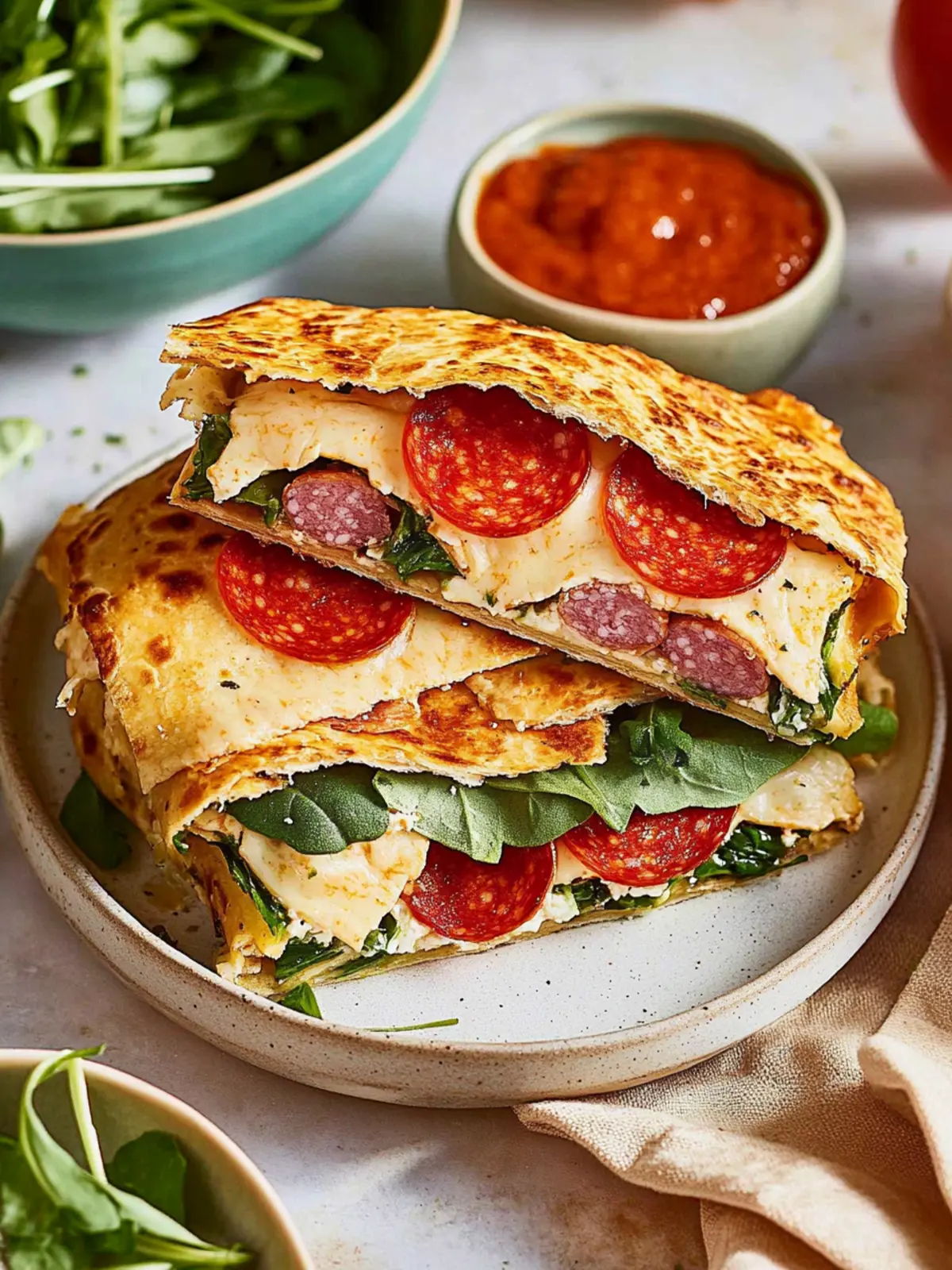 Crunchy Pepperoni Wrap