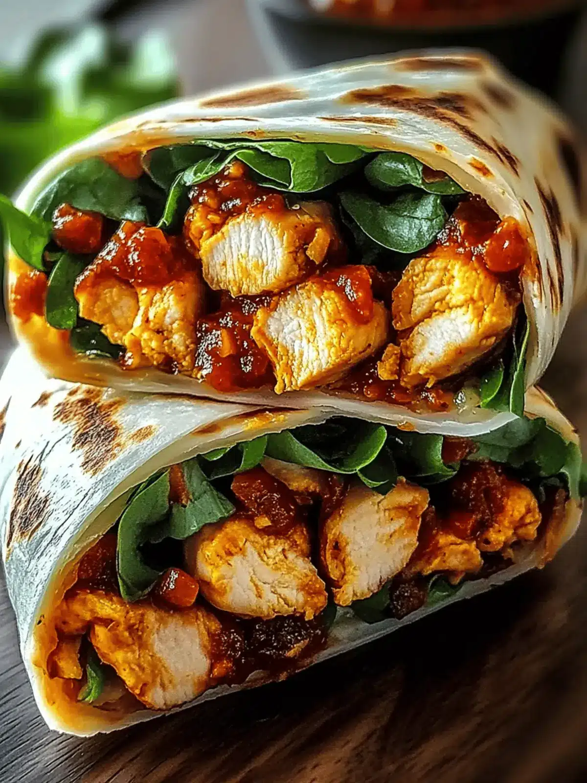 Sweet Chili Chicken Wraps
