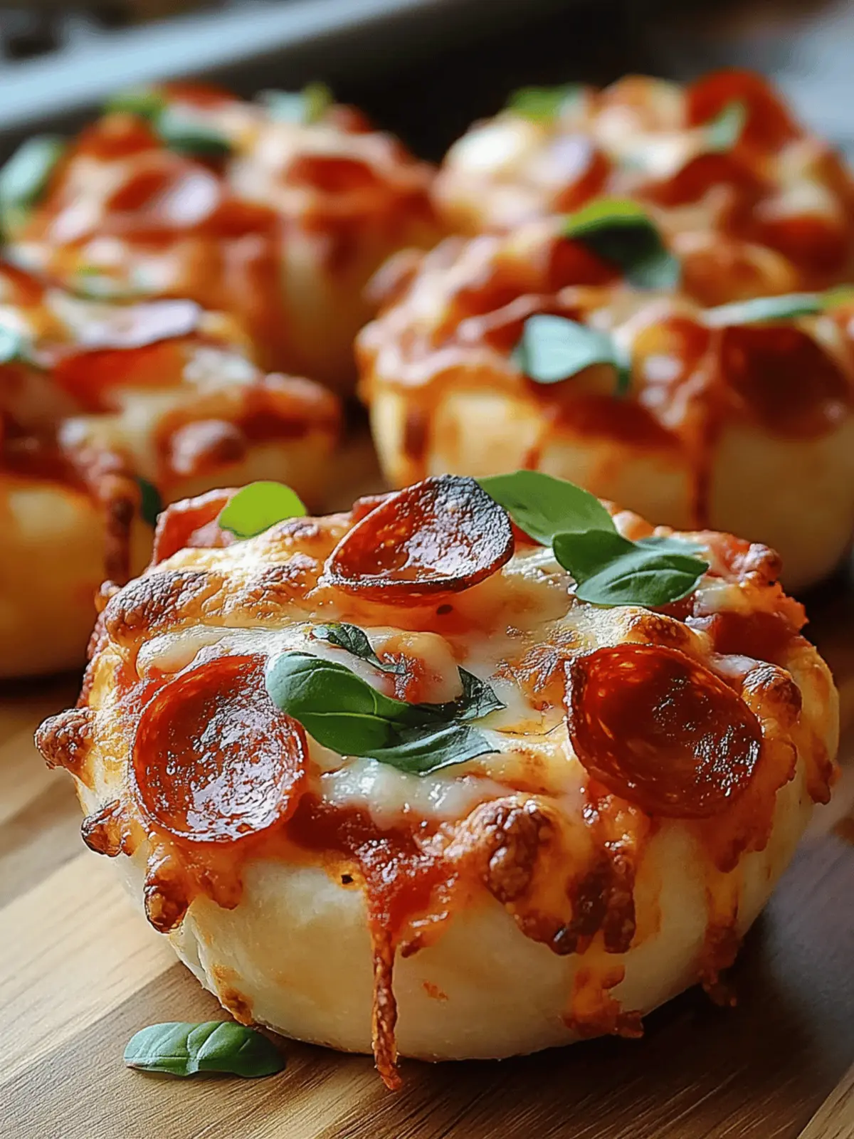 Mini Deep Dish Crescent Roll Pizzas