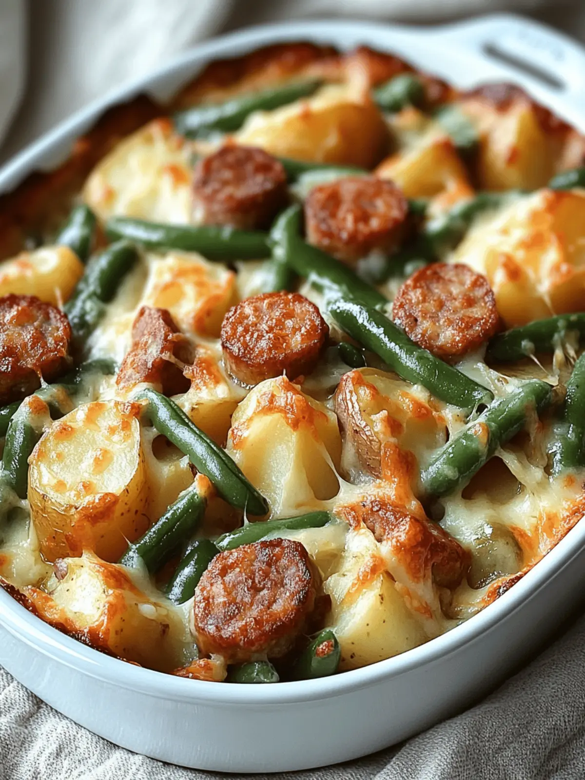 Sausage Green Bean Potato Casserole Recipe