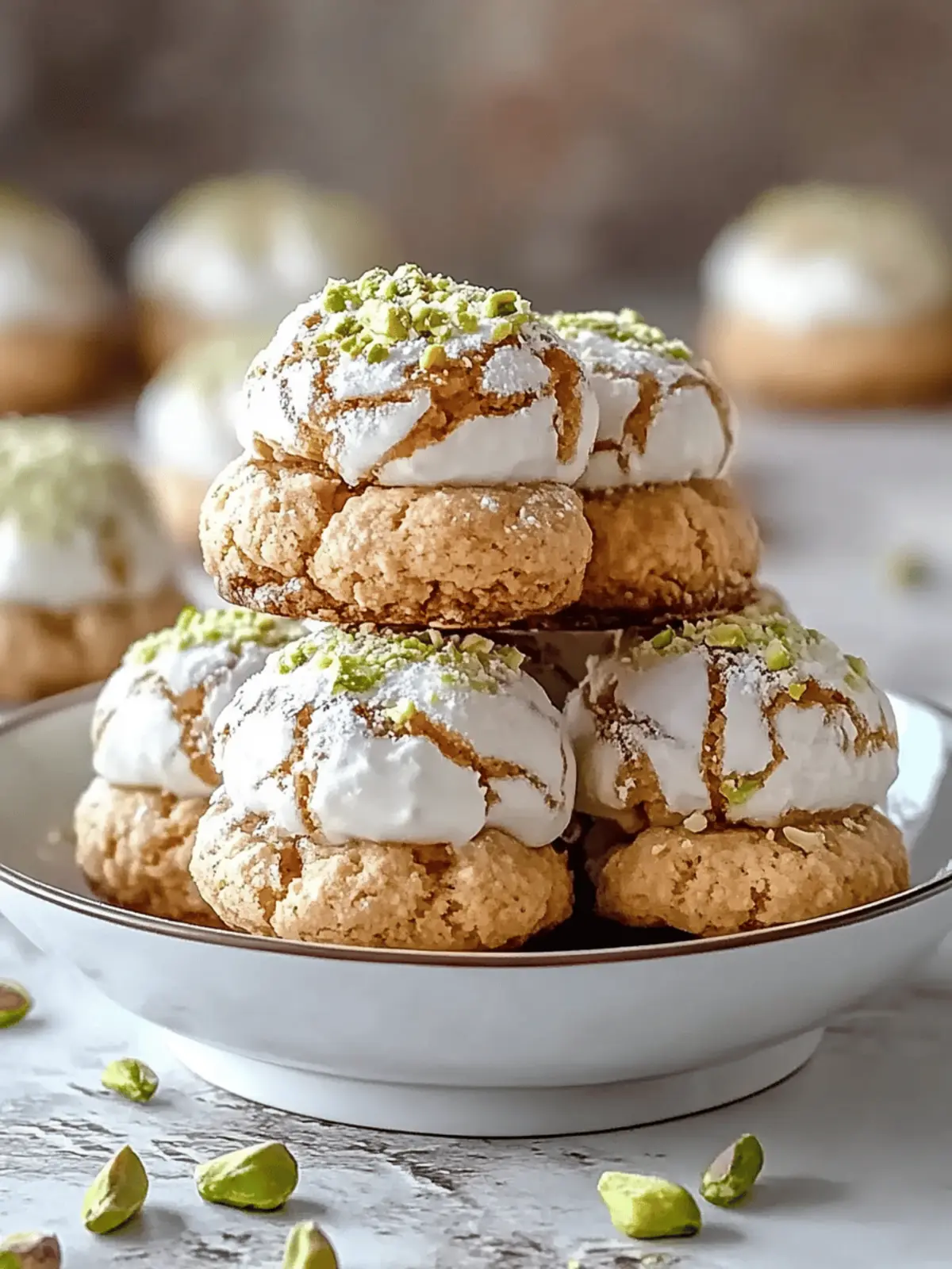 Pistachio Wedding Cookies