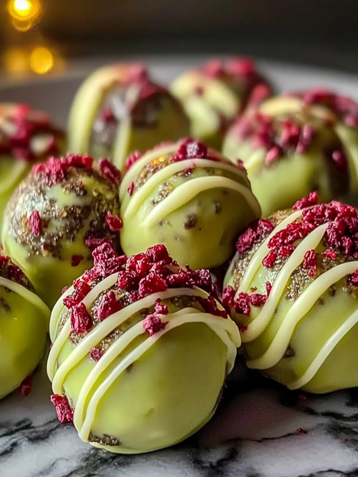 Grinch Christmas Truffles