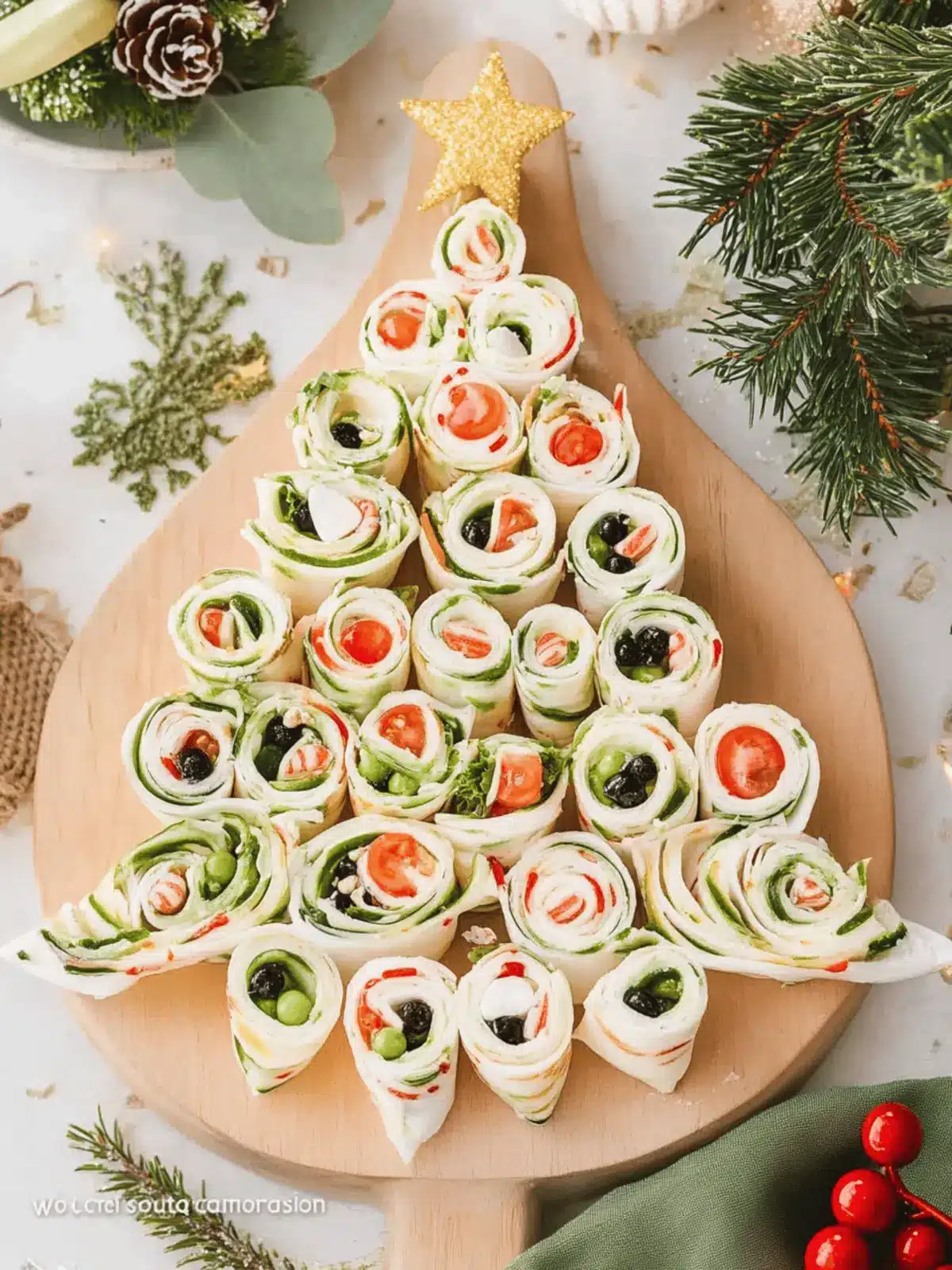 Delicious Pinwheel Christmas Tree Appetizer for Festive Fun 3 Pinwheel Christmas Tree Appetizer