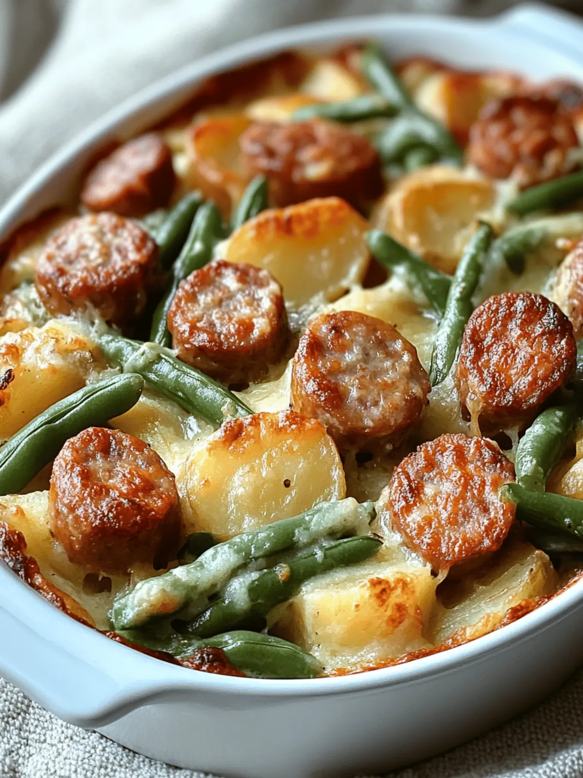Sausage Green Bean Potato Casserole Recipe
