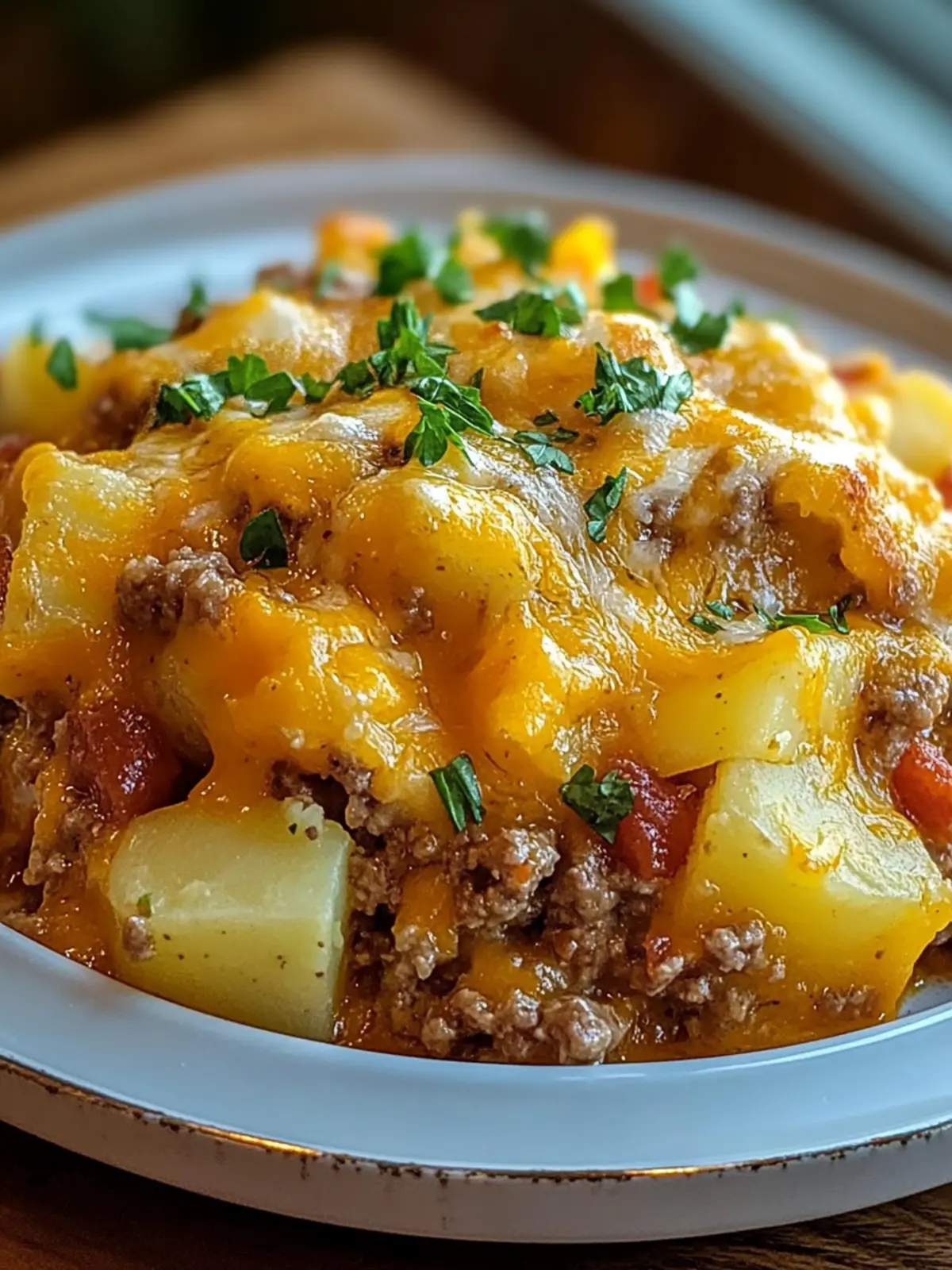 Slow Cooker Cowboy Potato Casserole