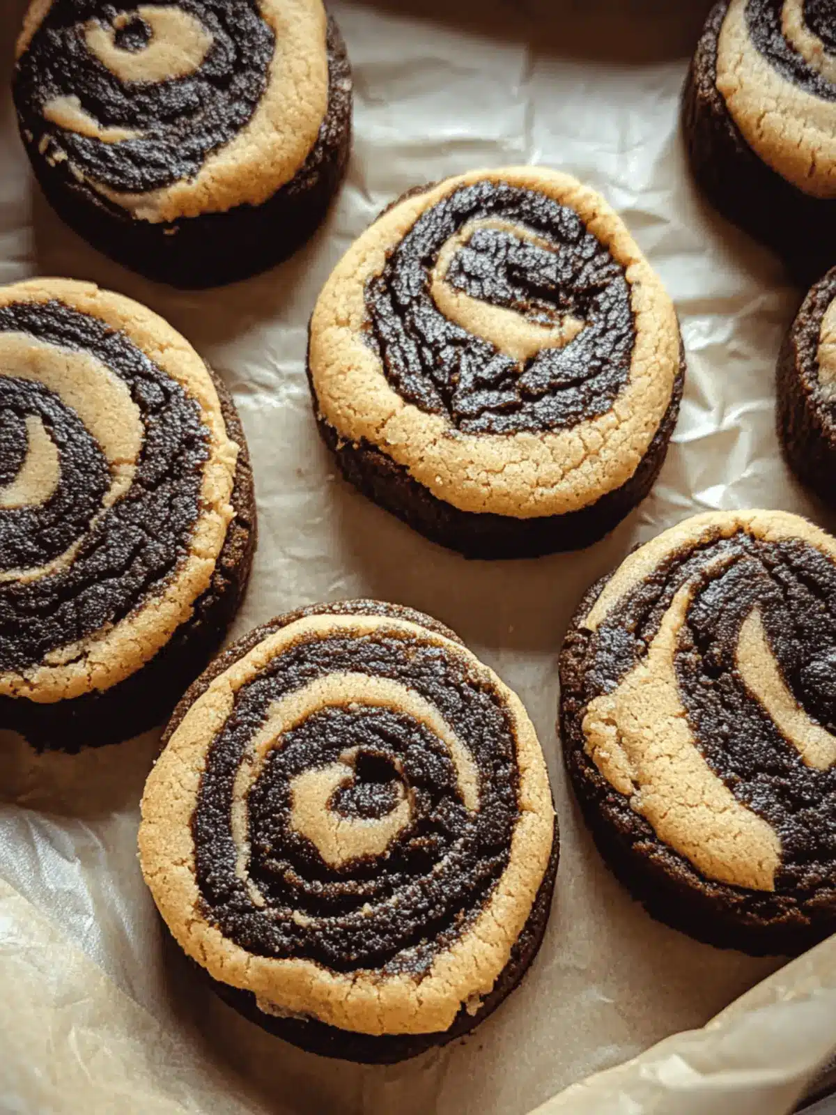Peanut Butter Brownie Swirl Cookies
