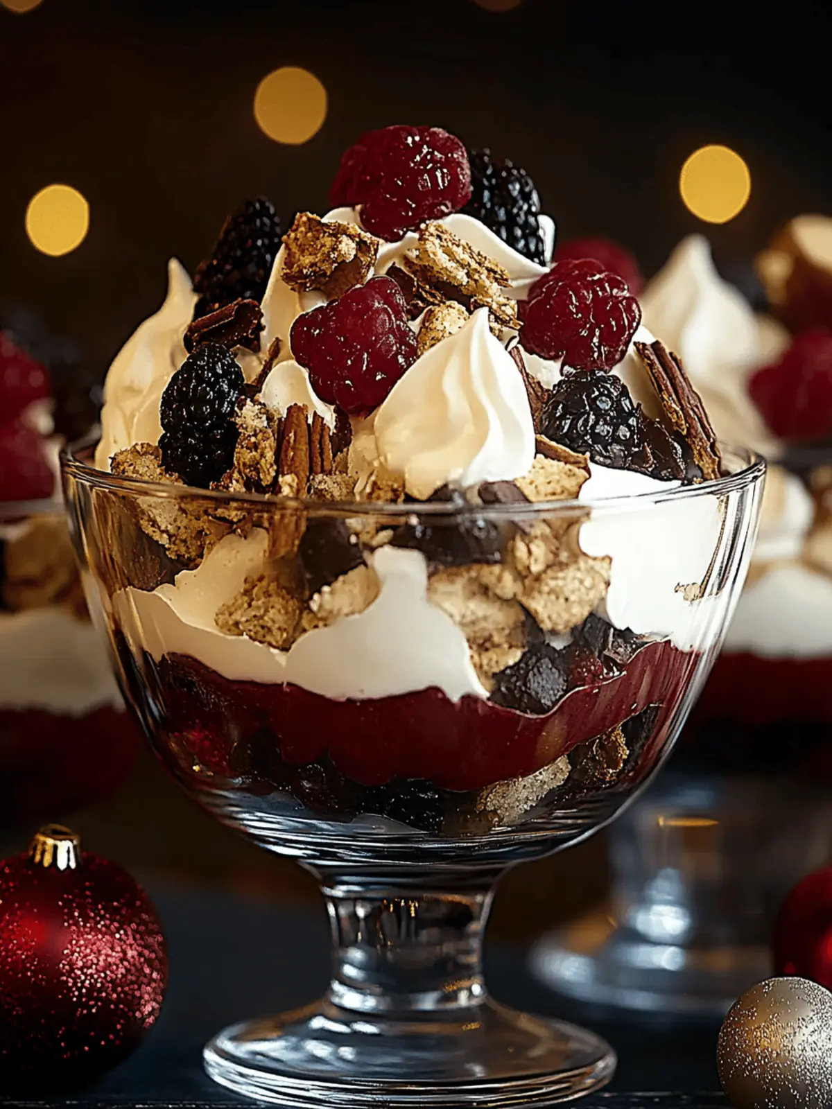 Black Forest Trifle for Christmas