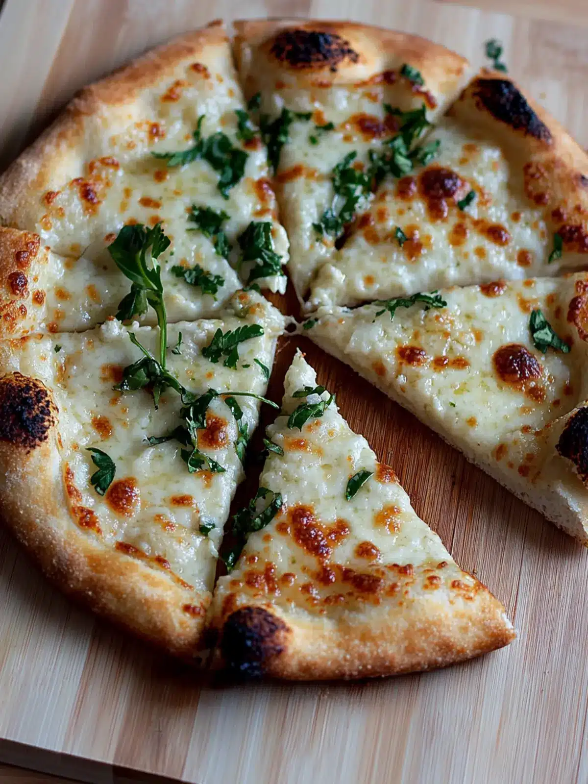 Mouthwatering Creamy White Garlic Parmesan Pizza in 30 Minutes 2 Creamy White Garlic Parmesan Pizza