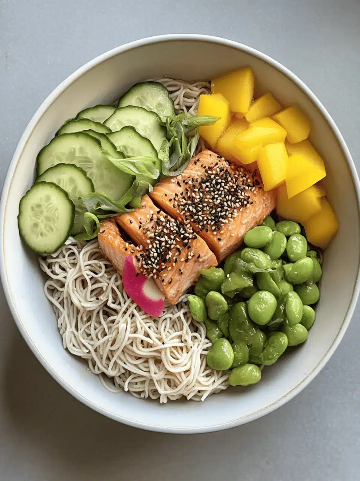 Miso Sesame Scottish Salmon Noodle Bowl