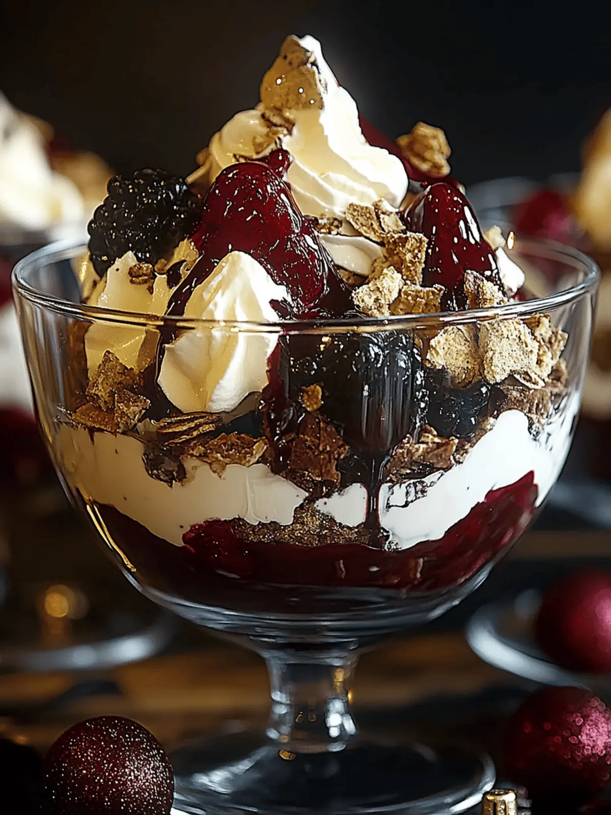 Black Forest Trifle for Christmas