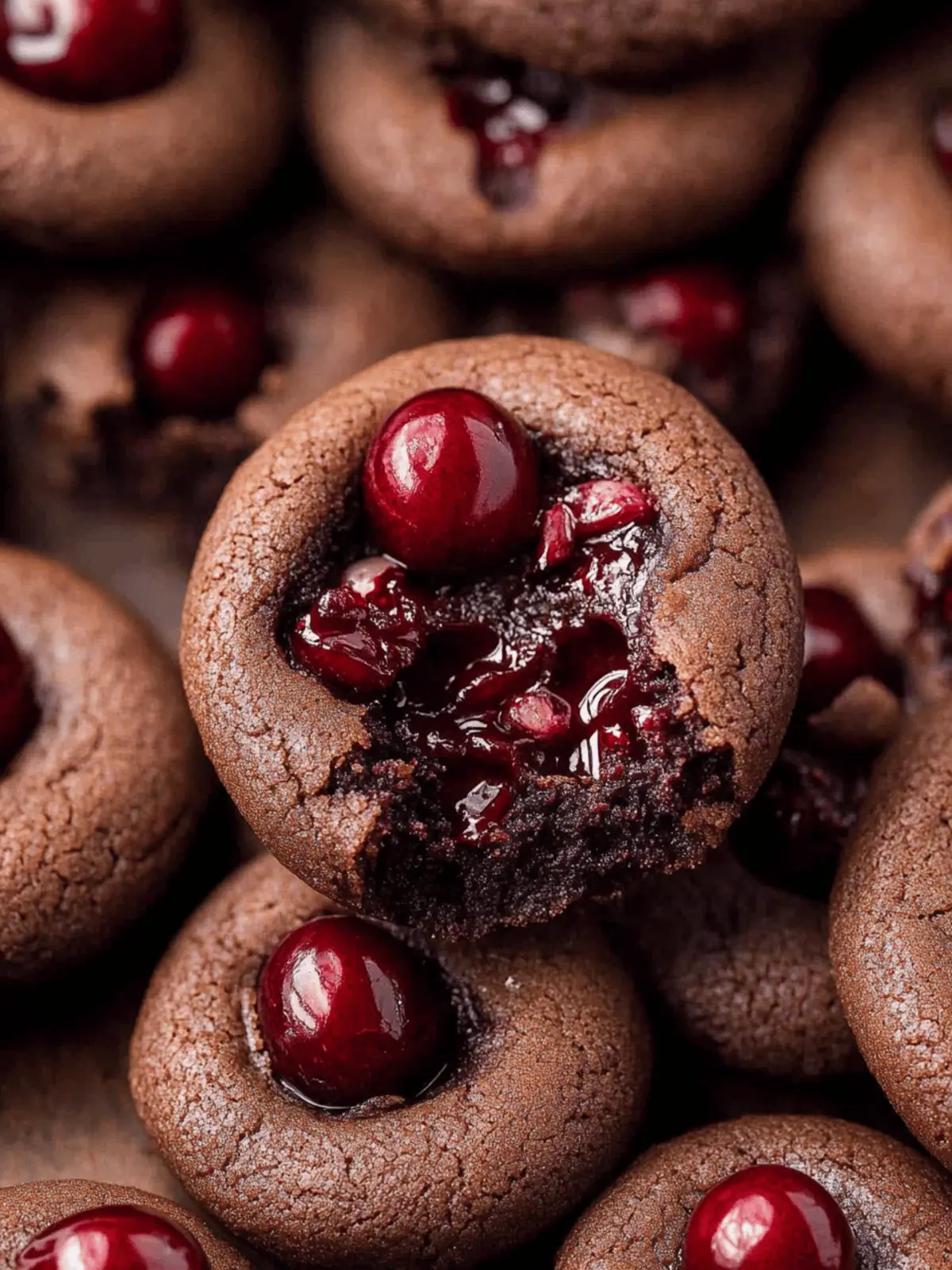 Chocolate Cherry Cookies