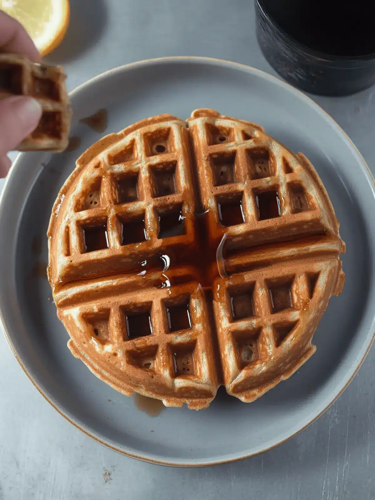 Red Lentil Protein Waffles for a Wholesome Morning Boost 2 Red Lentil Protein Waffles