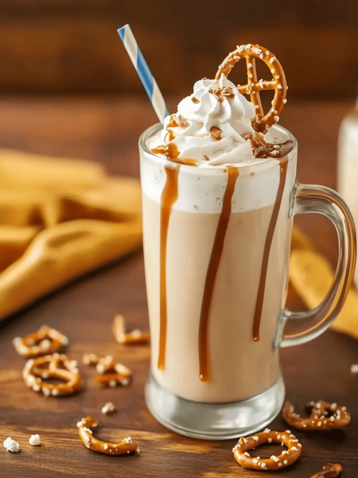 Salted Caramel Pretzel Frappe Recipe