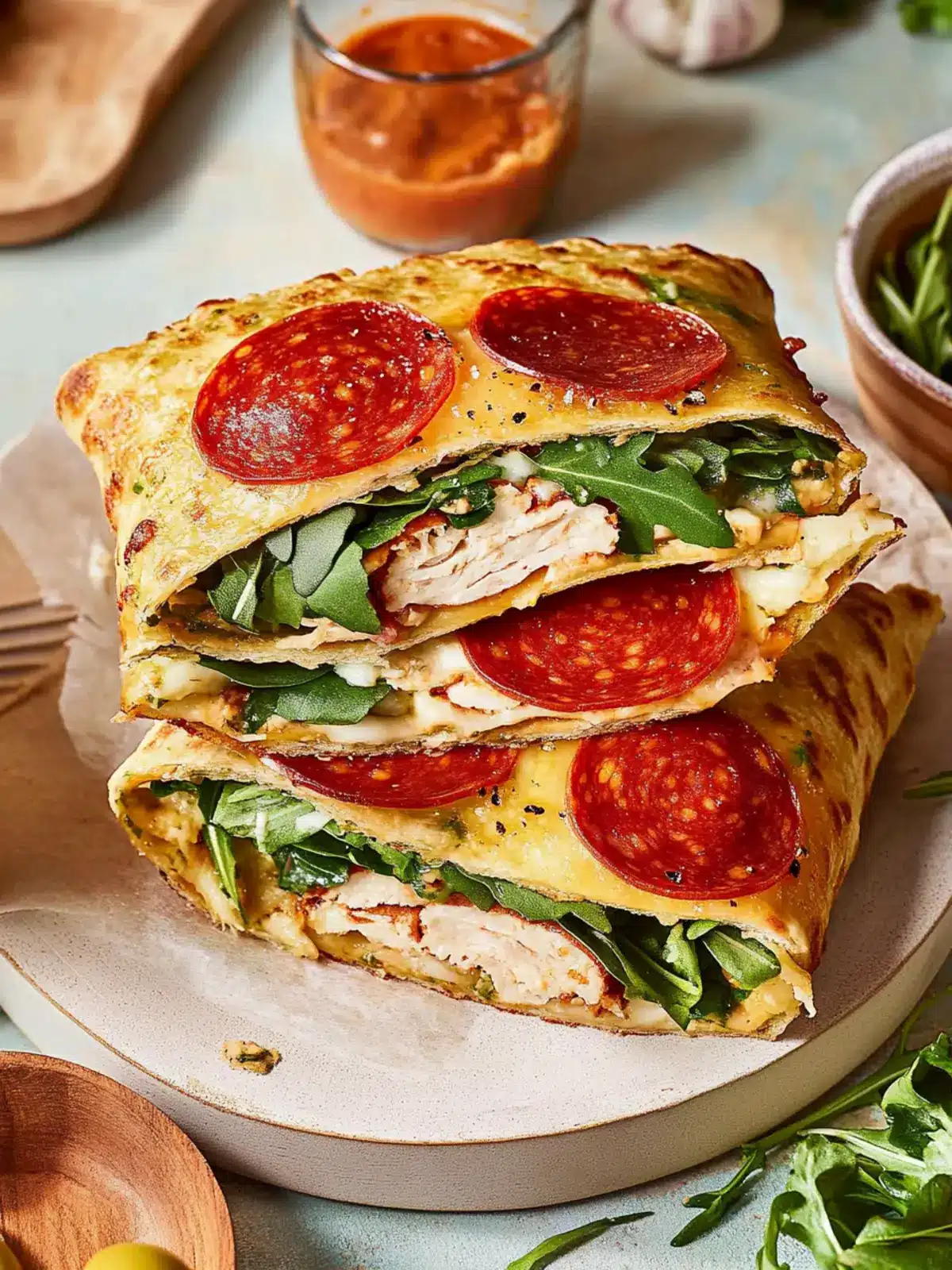 Crunchy Pepperoni Wrap