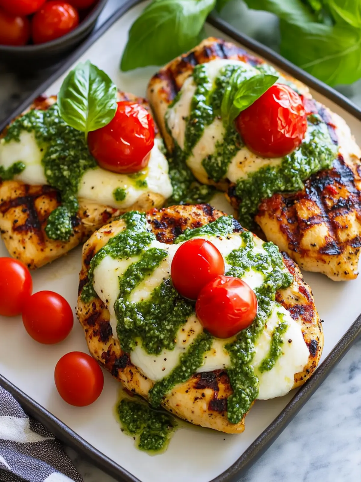 Grilled Chicken Margherita