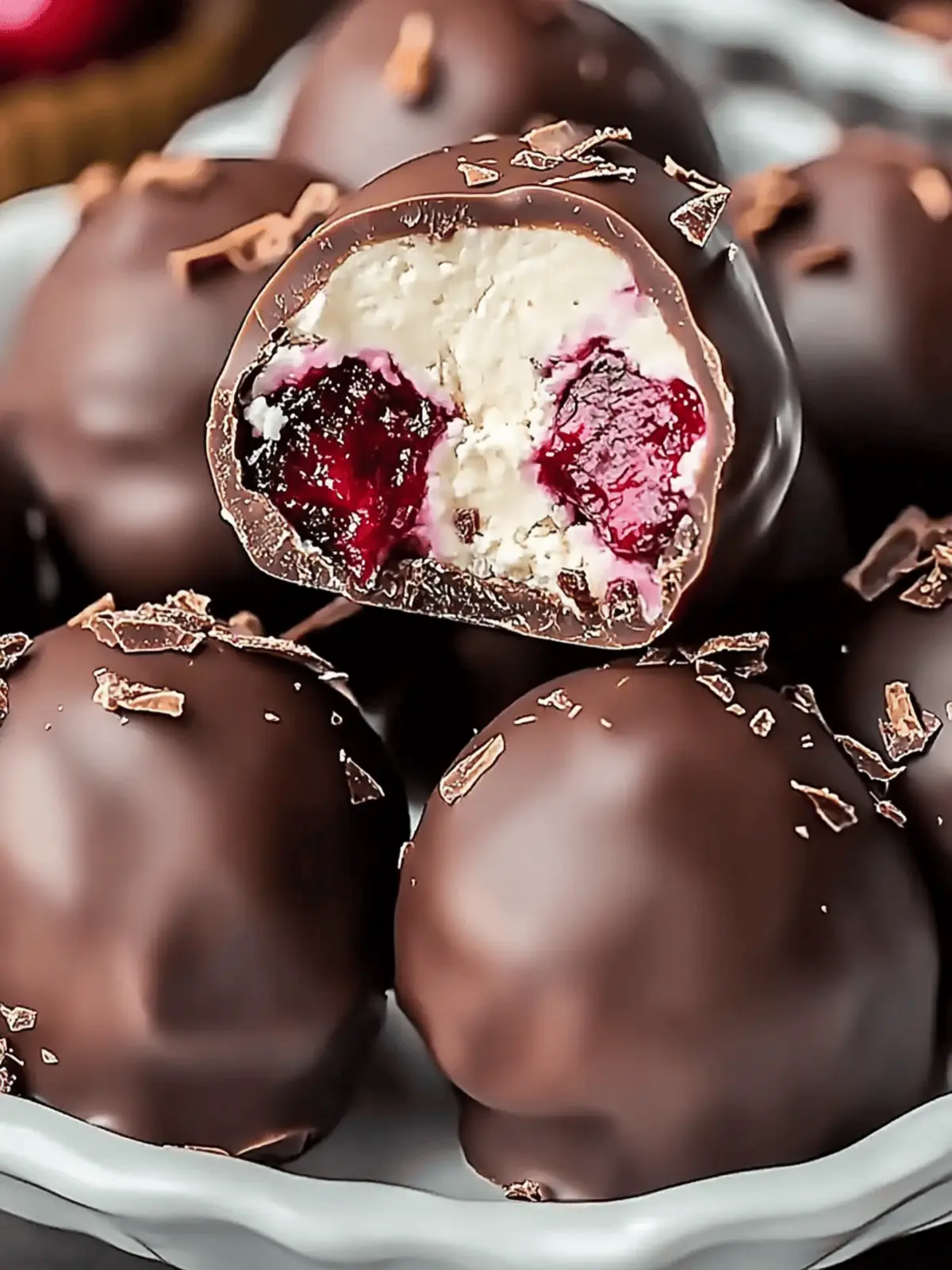 Chocolate Cherry Cheesecake Truffles Recipe | Indulge Easy! 3 Chocolate Cherry Cheesecake Truffles Recipe | Easy Dessert Ideas