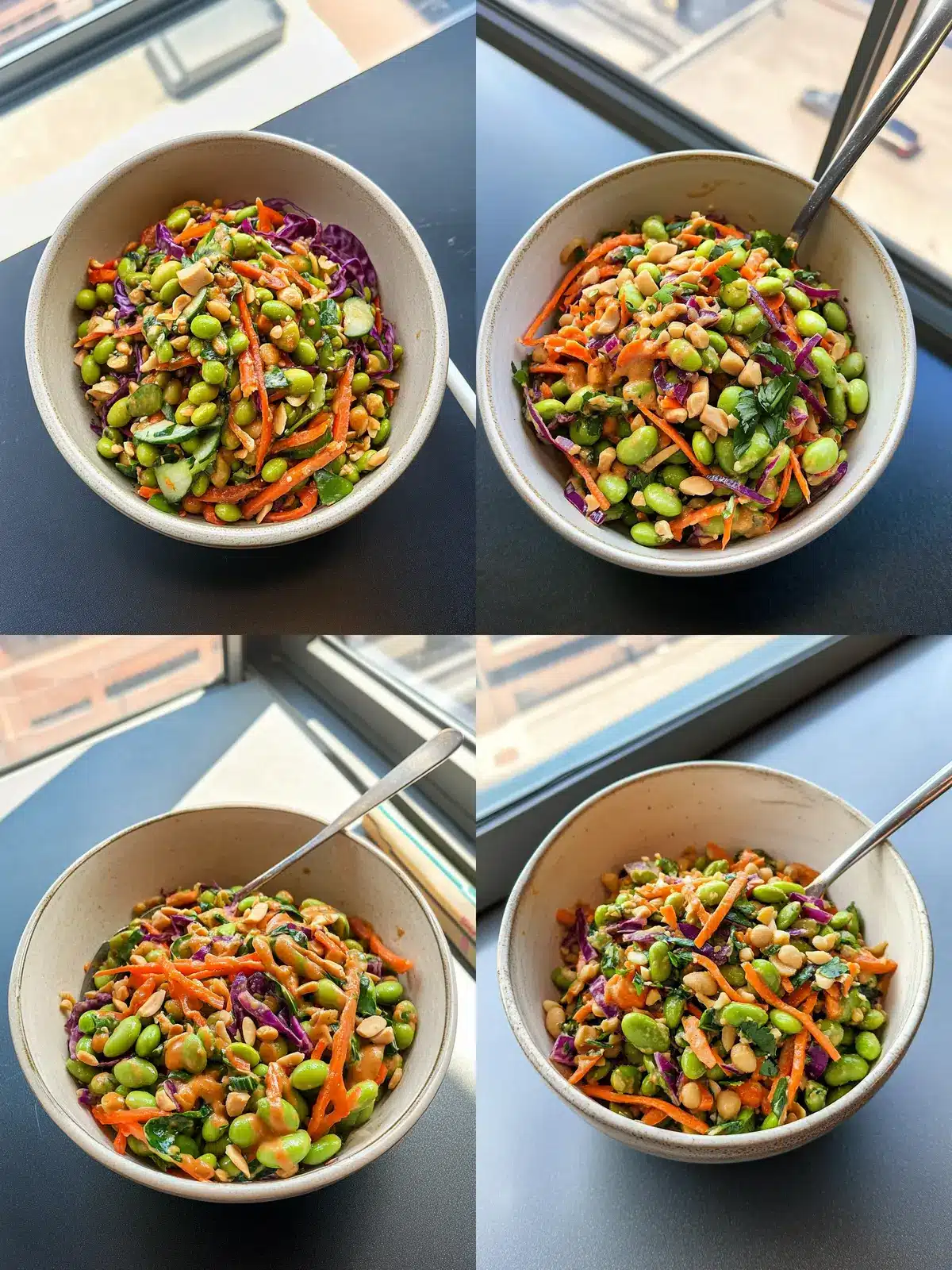 Crunchy Edamame Salad With Peanut Sauce: Quick & Delicious! 5 Crunchy Edamame Salad With Peanut Sauce