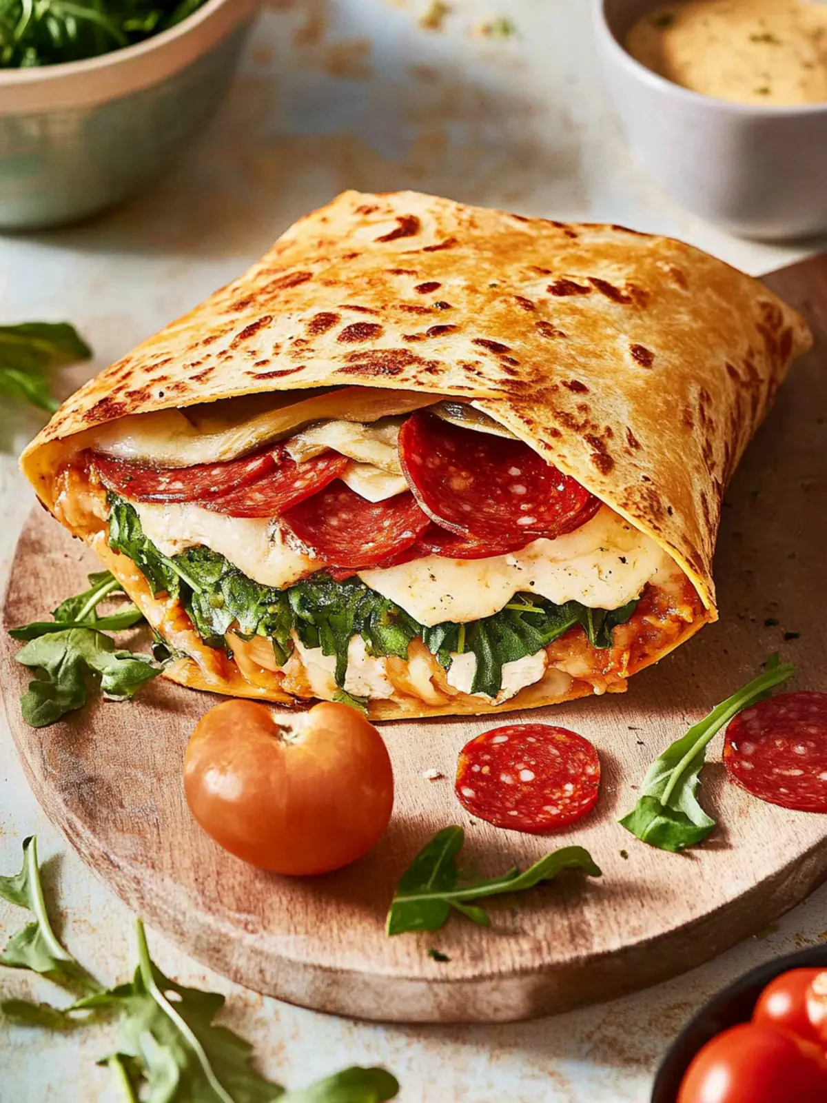 Crunchy Pepperoni Wrap