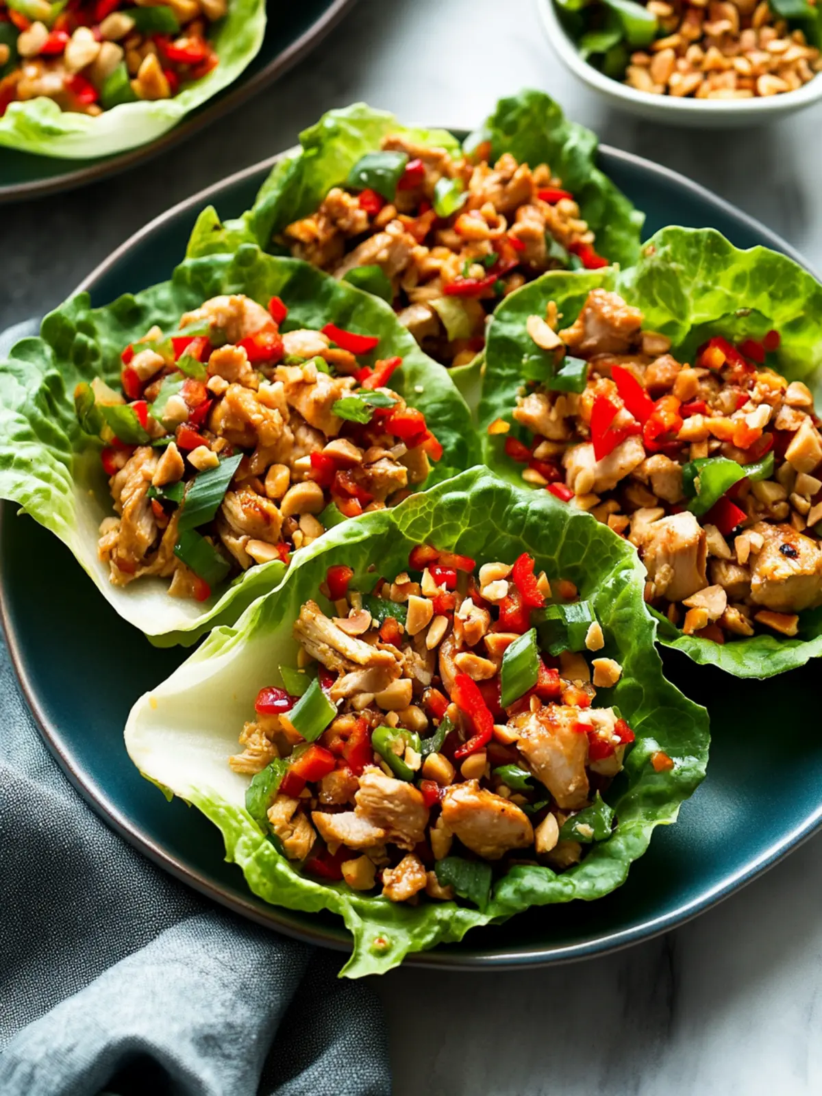 Savory Thai Chicken Lettuce Wraps for a Healthy Meal Twist 4 Thai Chicken Lettuce Wraps