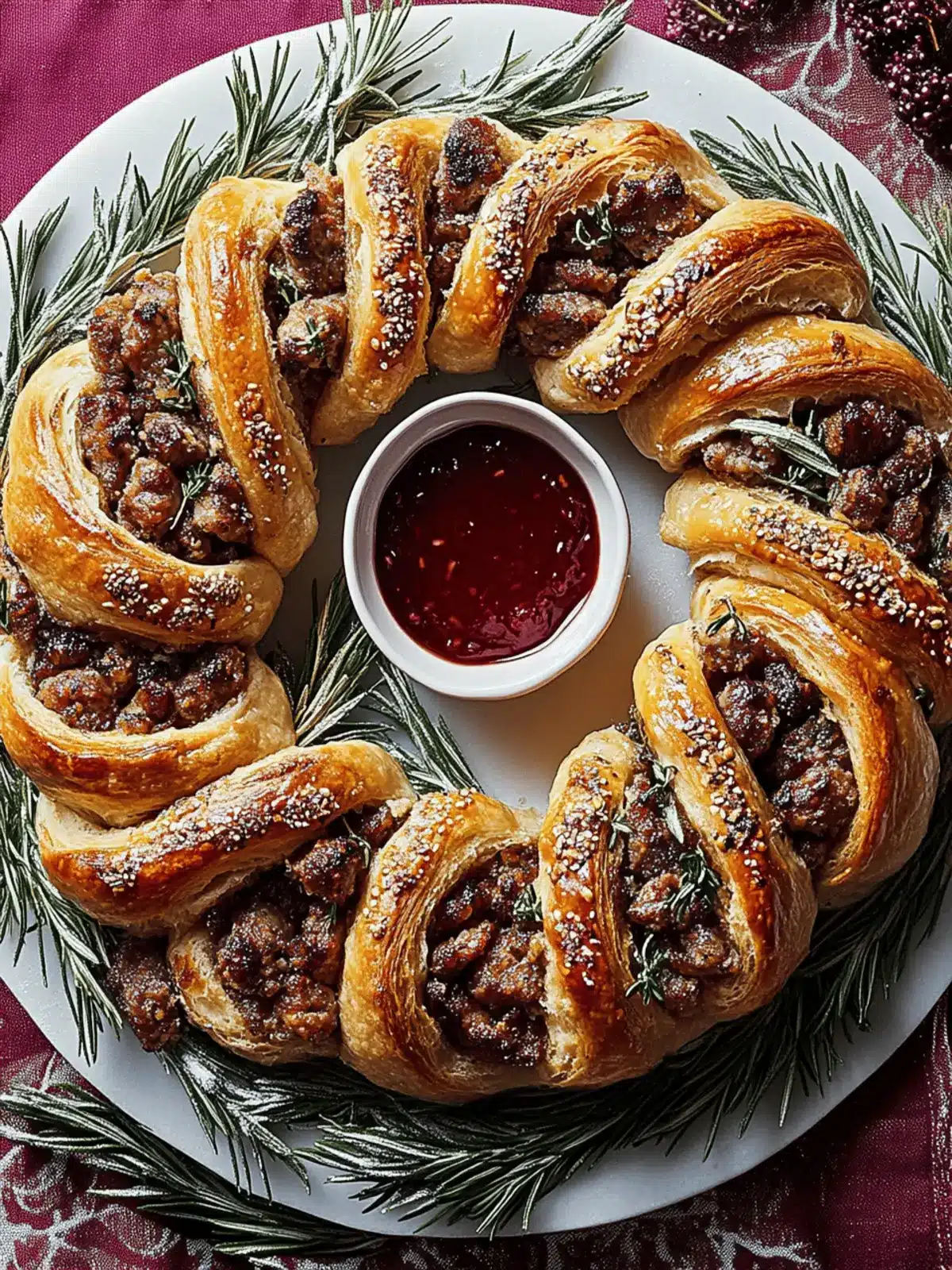 Festive Sausage Roll Wreath That Steals the Show! 4 Sausage Roll Wreath