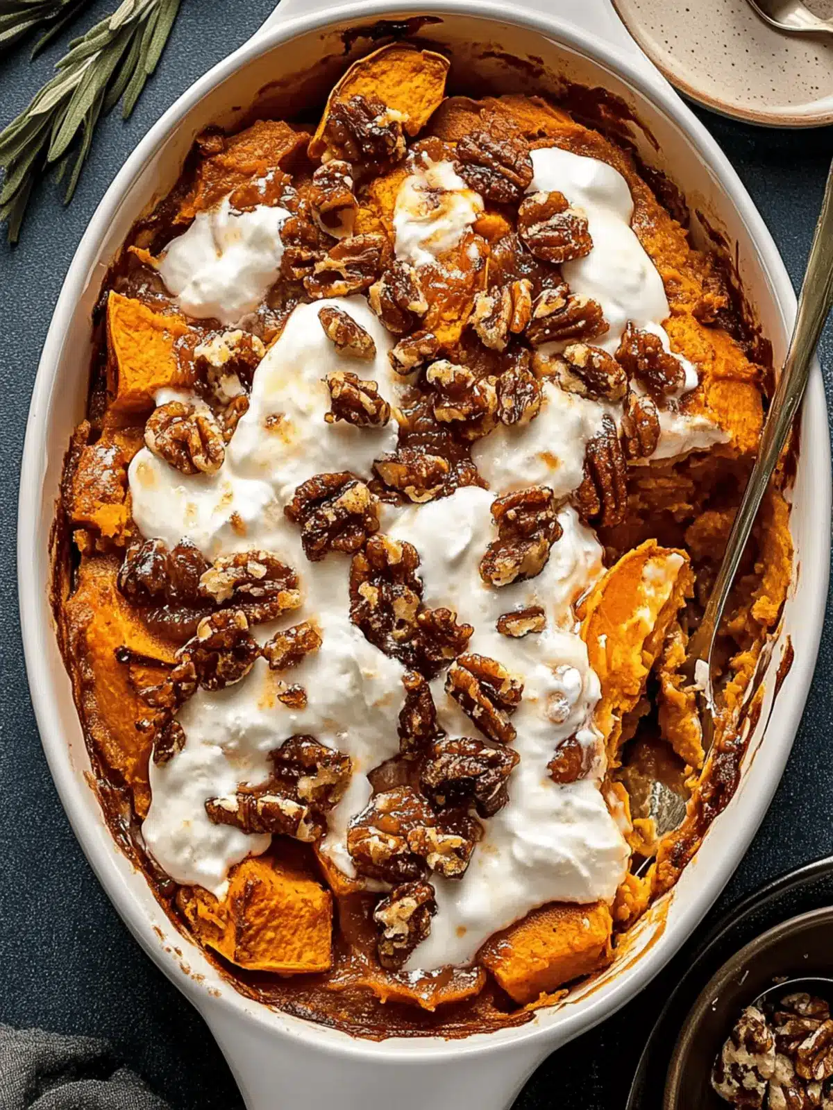 Southern Maple Sweet Potato Casserole