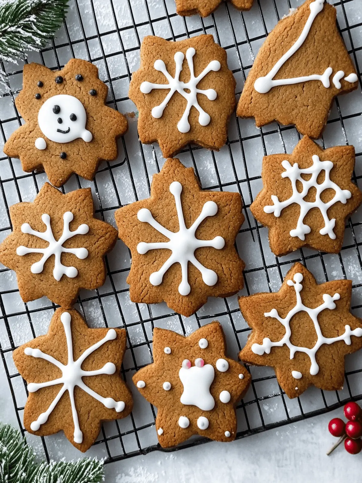Gingerbread Cookies with Royal Icing