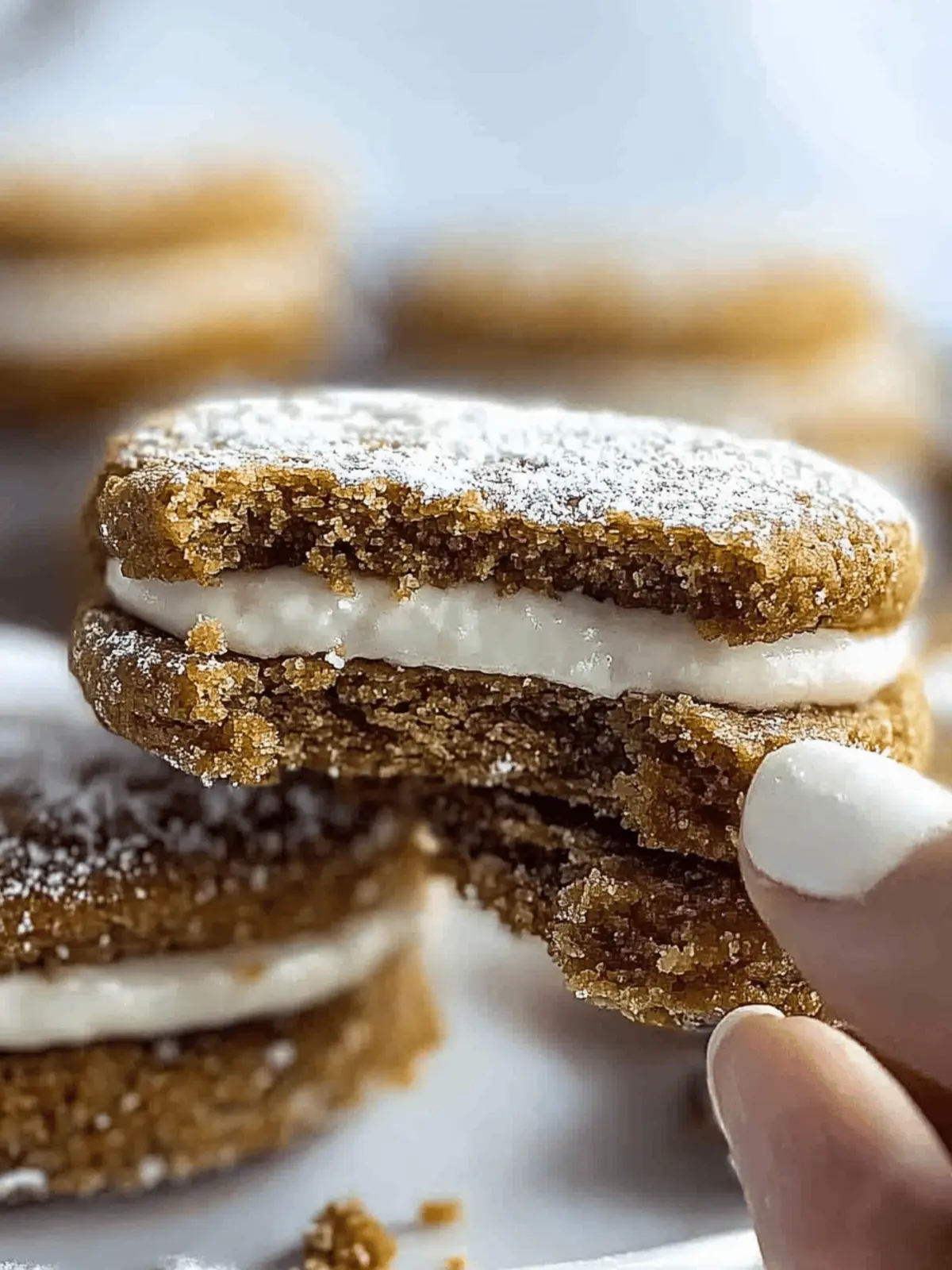 Irresistibly Chewy Gingerbread Sandwich Cookies to Brighten Your Holidays 3 Gingerbread Sandwich Cookies