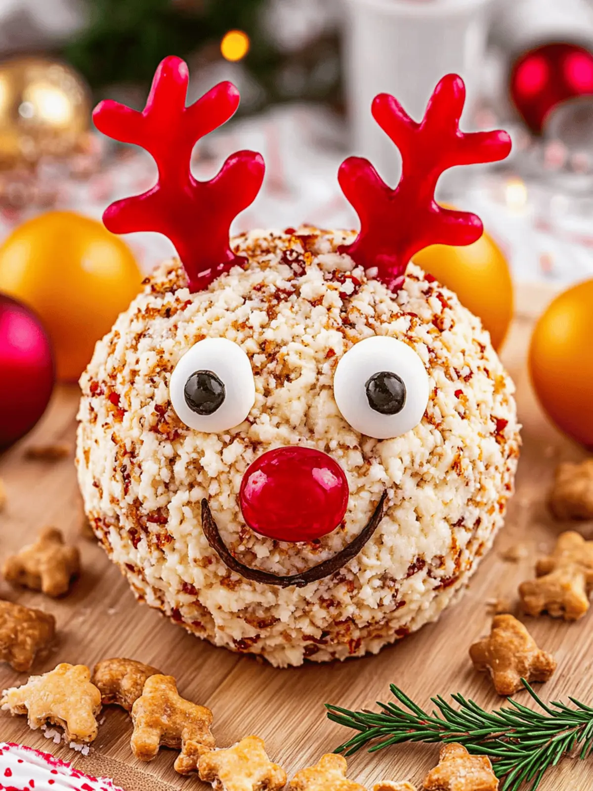 Festive Reindeer Cheese Ball: Easy Holiday Delight to Share 3 Reindeer Cheese Ball