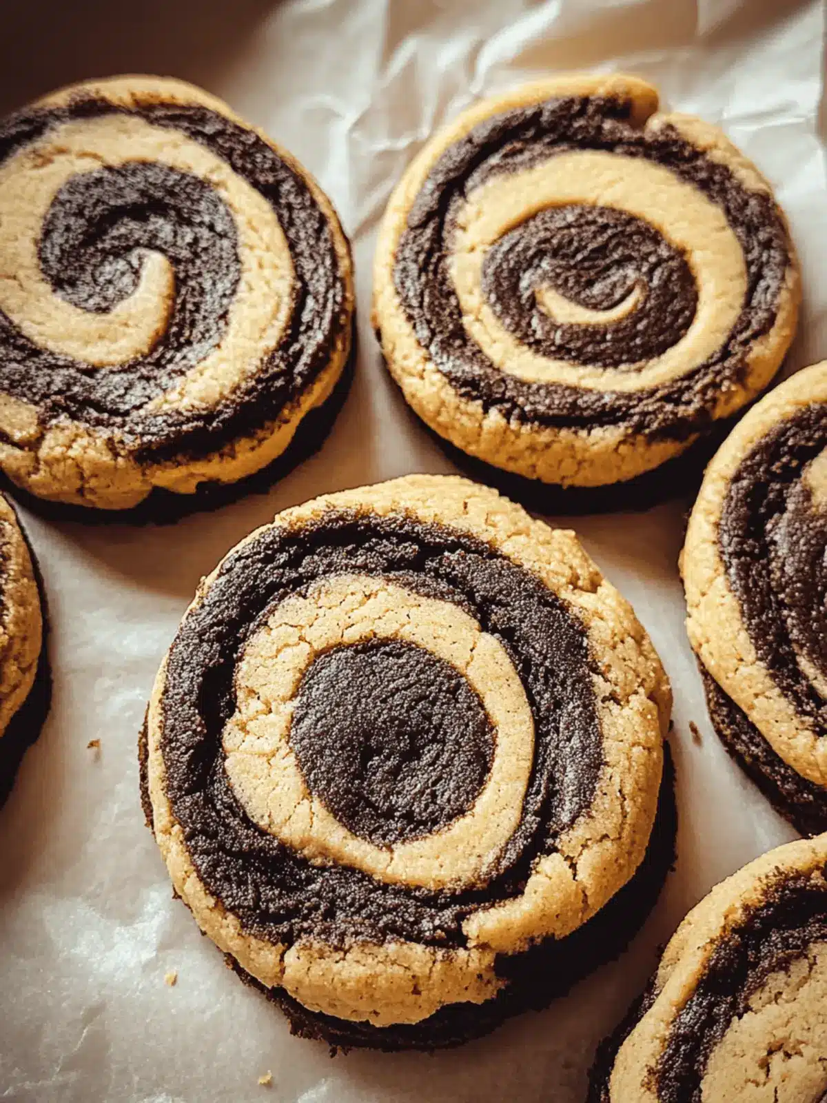 Peanut Butter Brownie Swirl Cookies