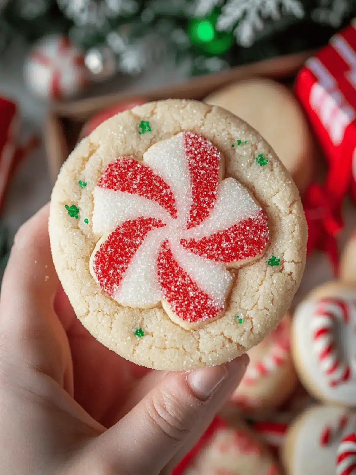 Peppermint Sugar Cookies