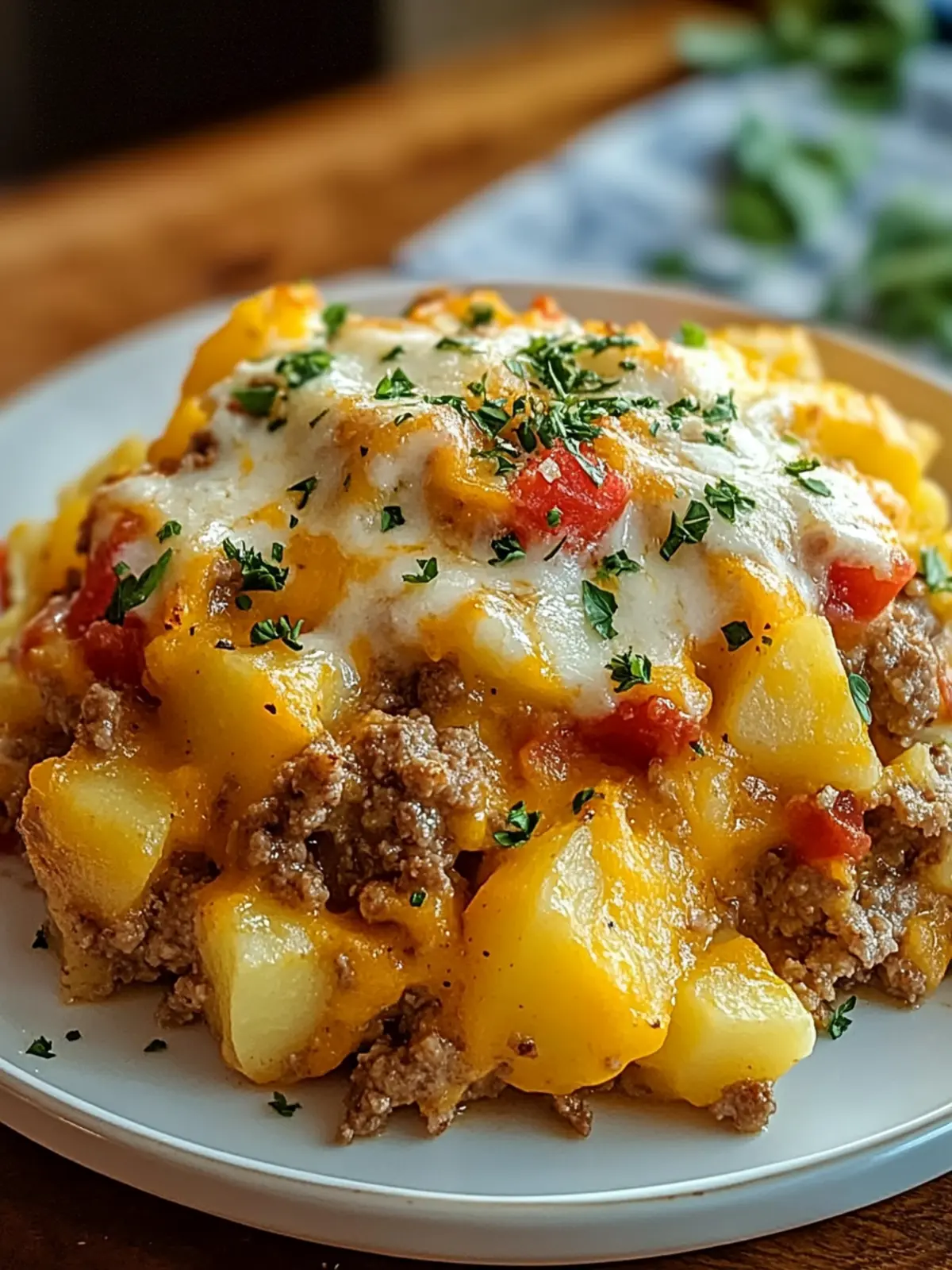 Slow Cooker Cowboy Potato Casserole