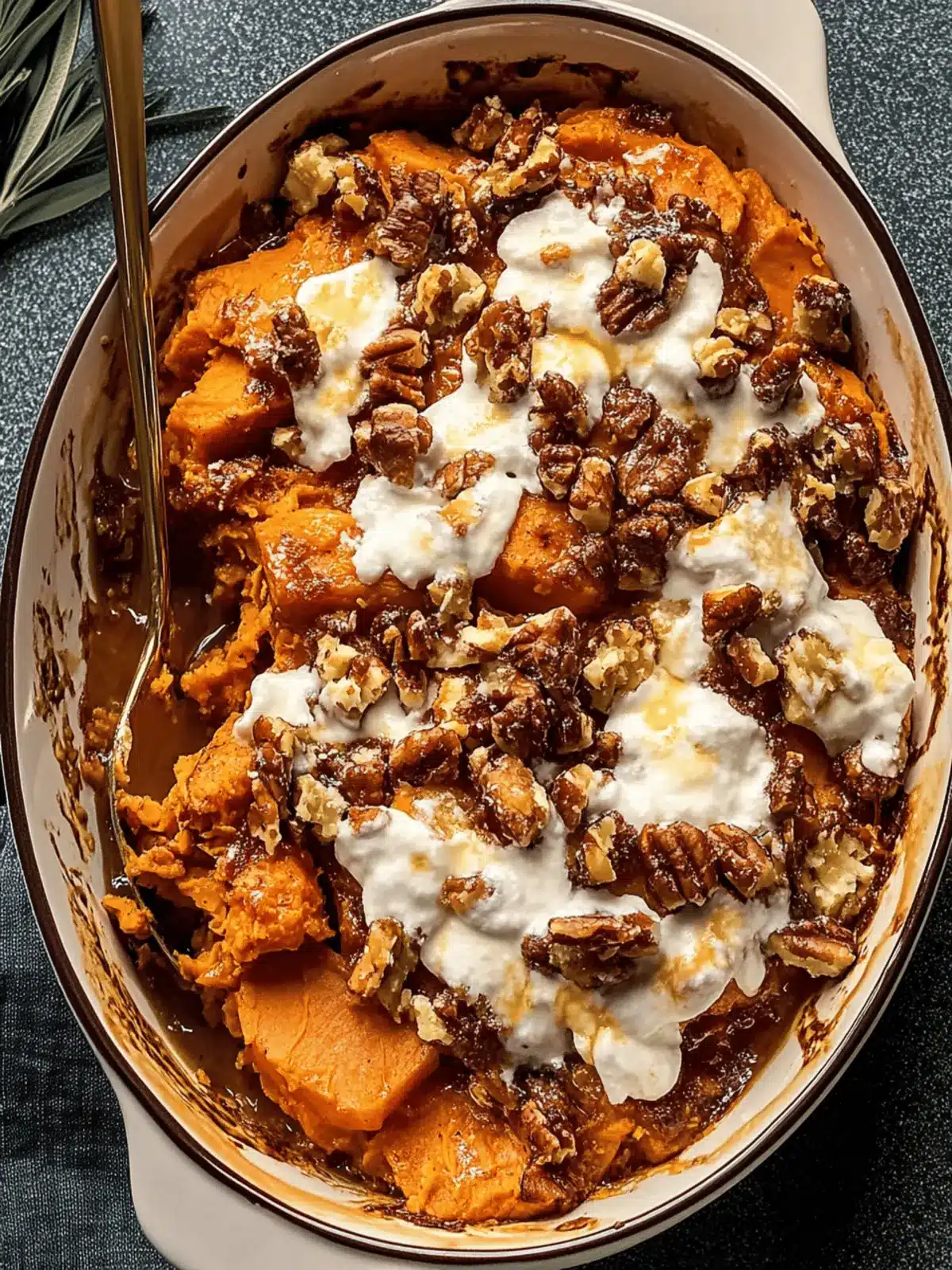 Southern Maple Sweet Potato Casserole