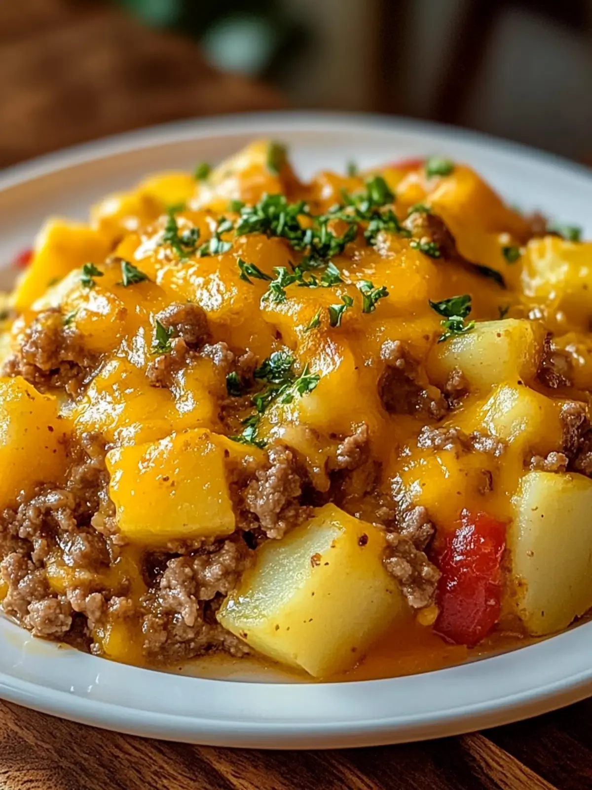 Slow Cooker Cowboy Potato Casserole