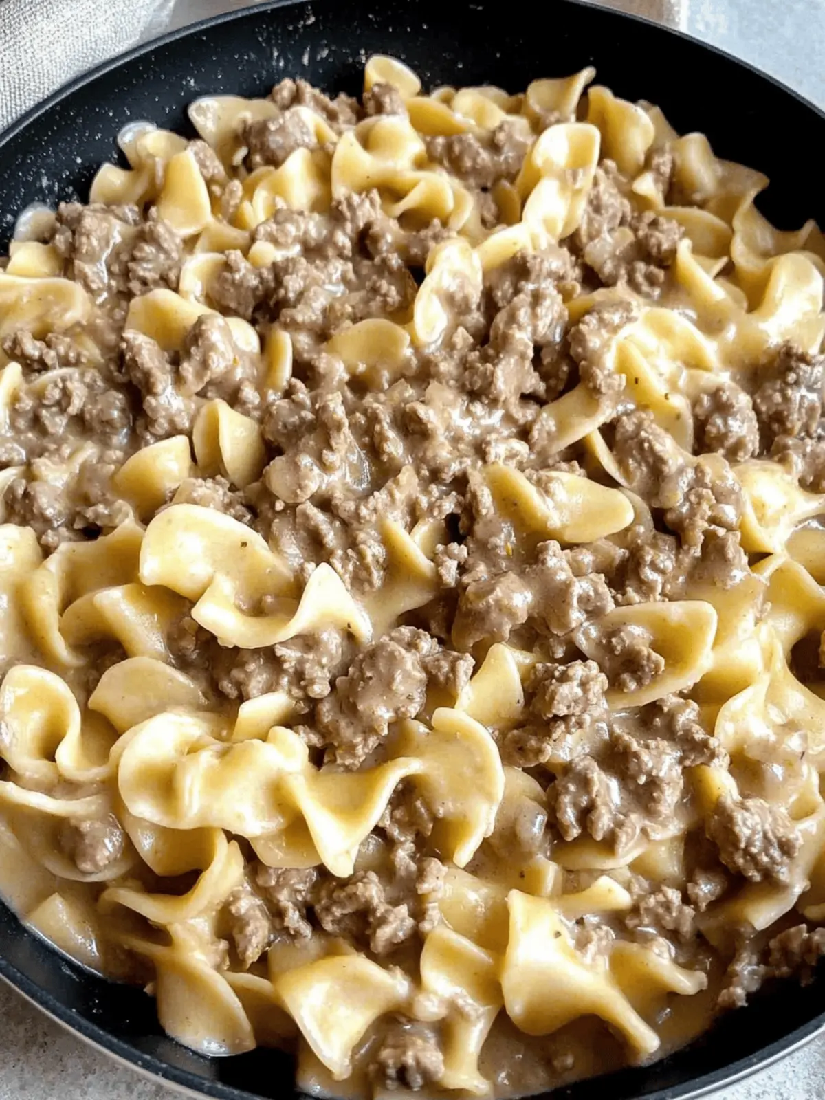 Ground Beef Stroganoff