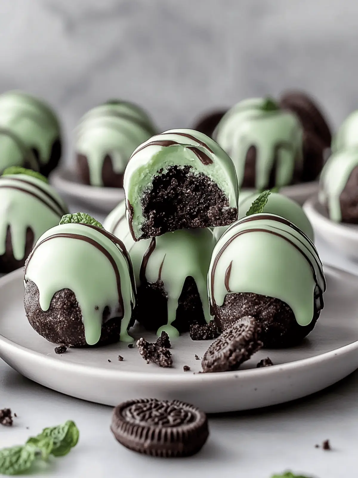 Mint Oreo Truffles