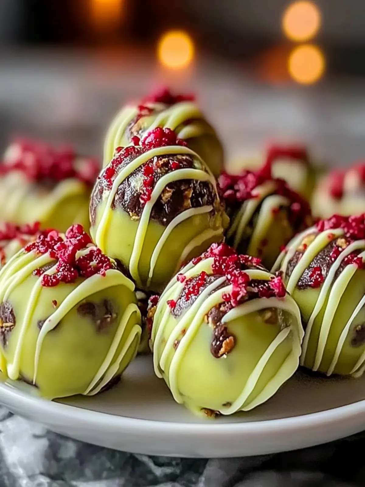 Grinch Christmas Truffles