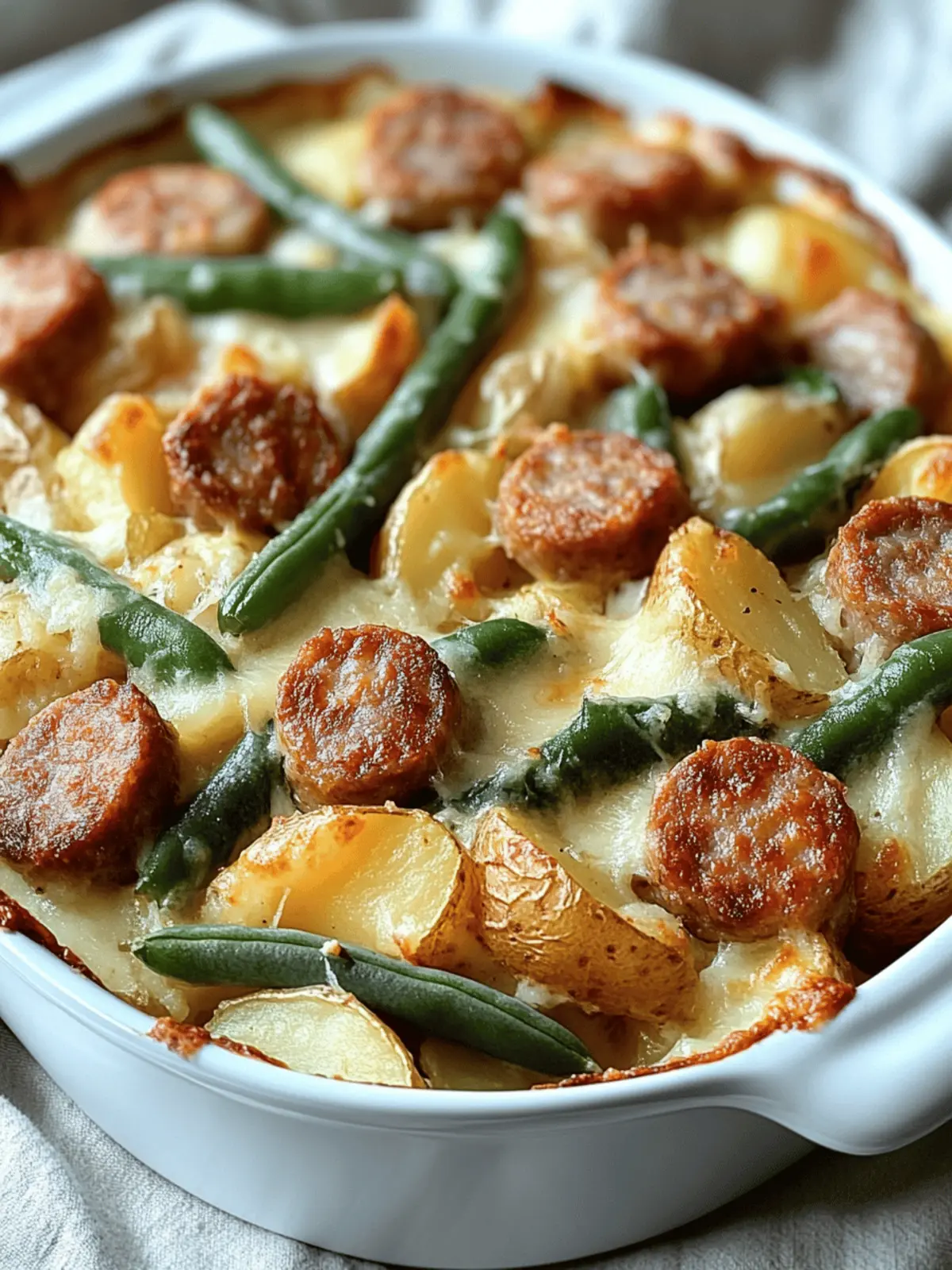Sausage Green Bean Potato Casserole Recipe