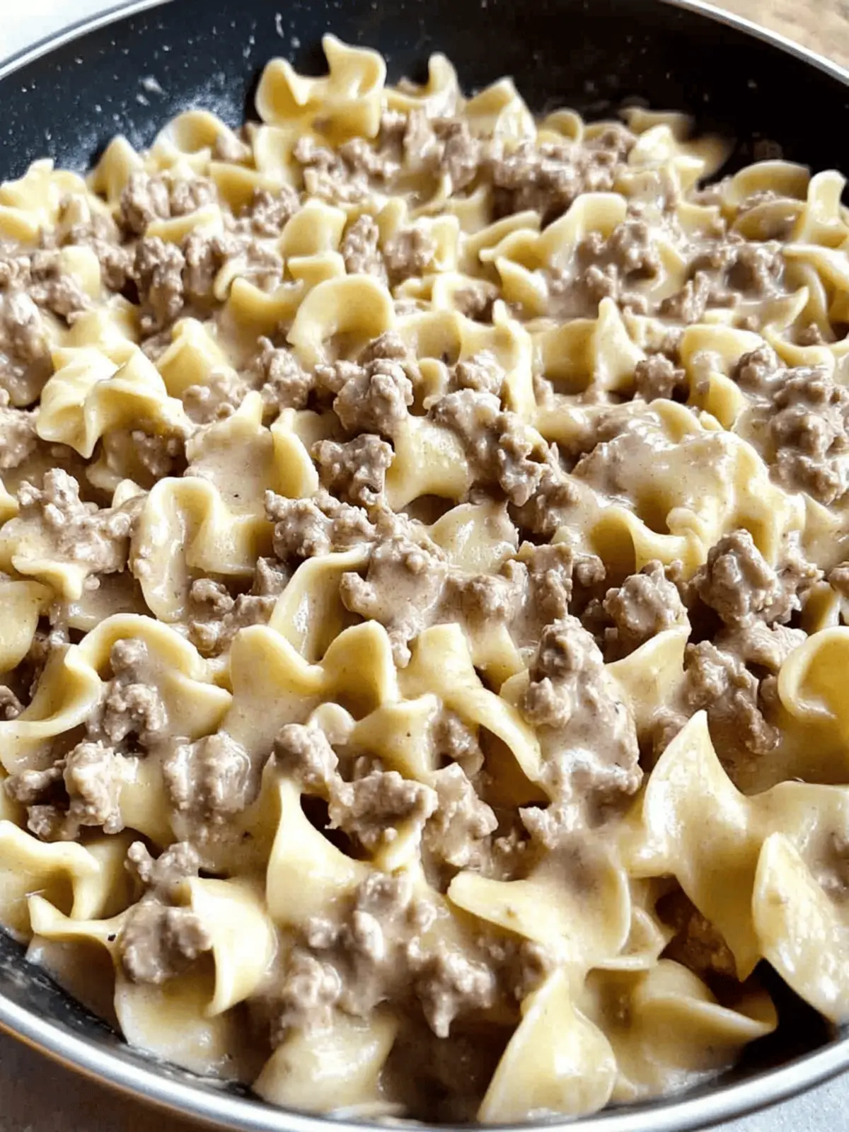 Ground Beef Stroganoff
