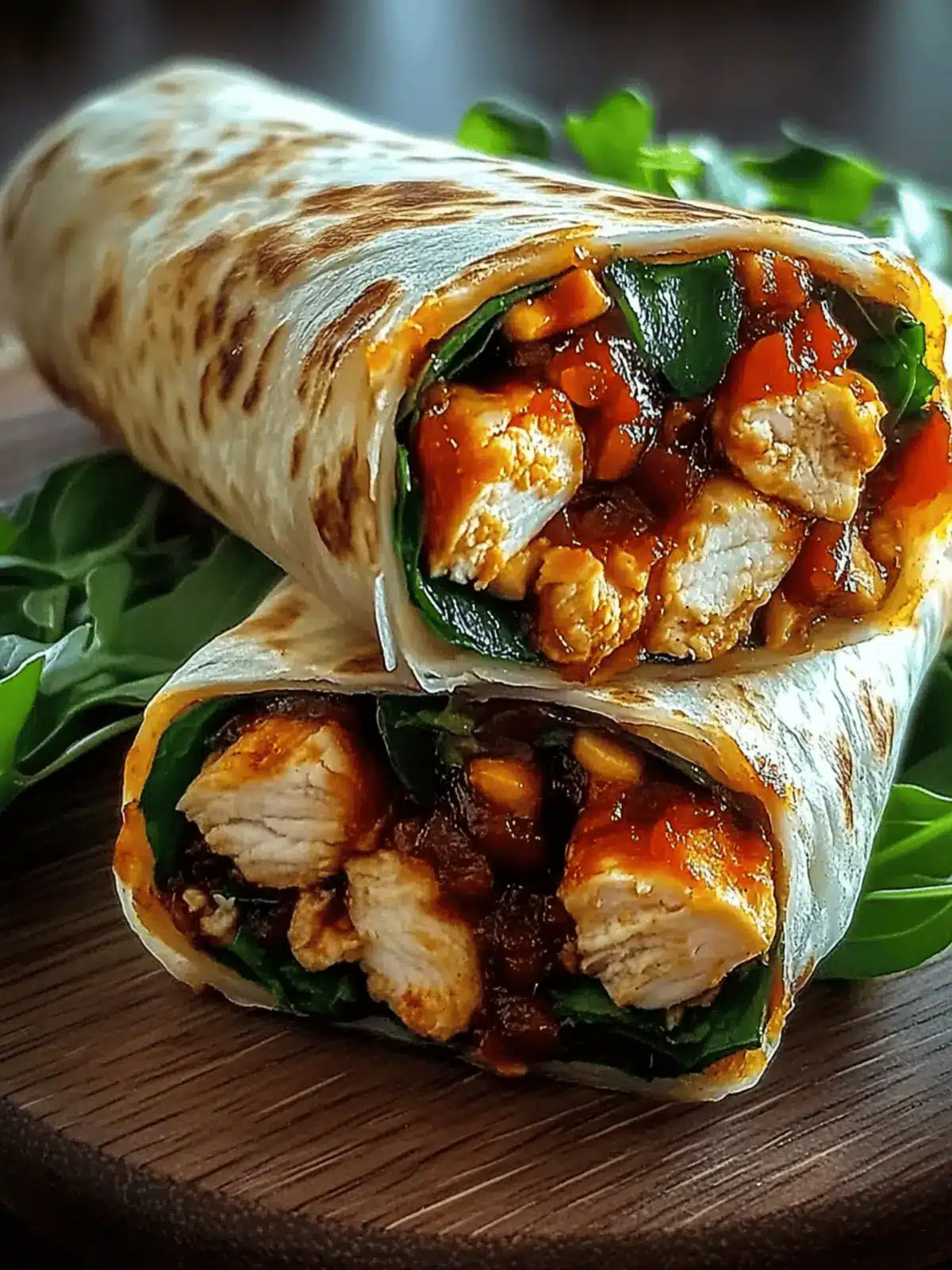 Sweet Chili Chicken Wraps