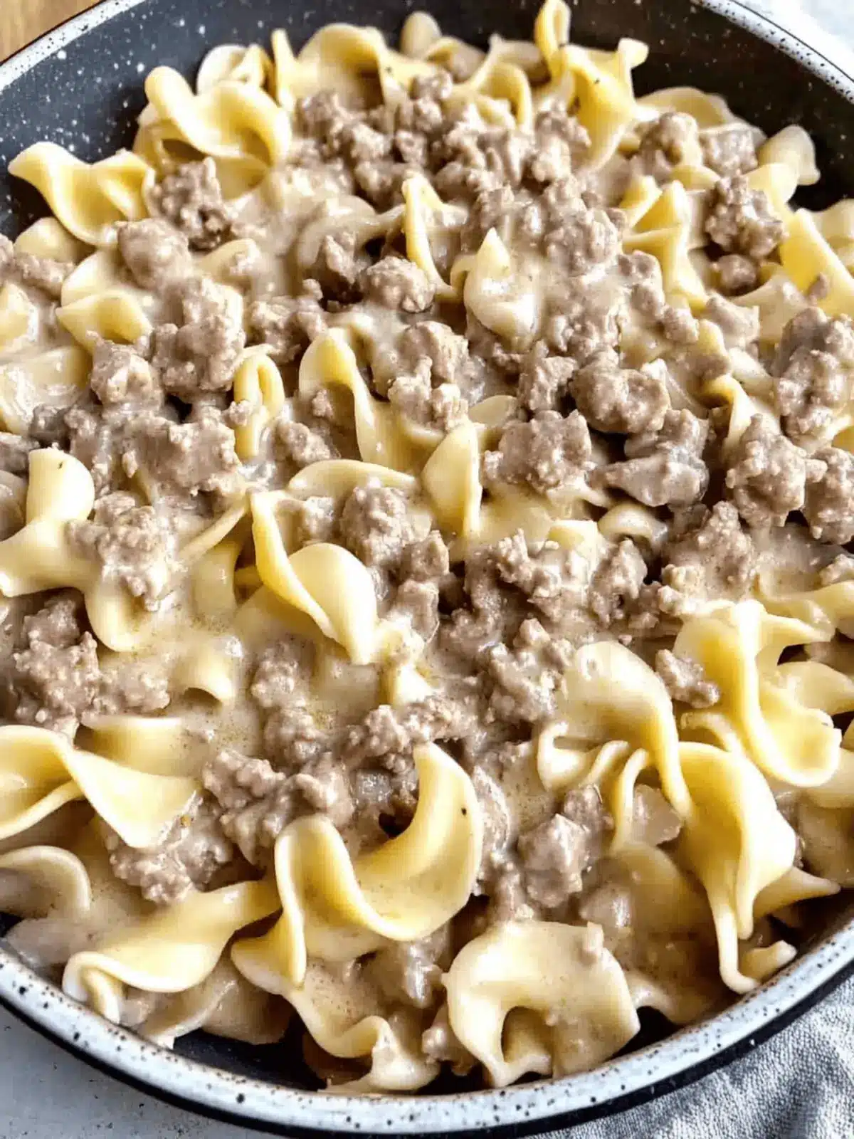 Ground Beef Stroganoff