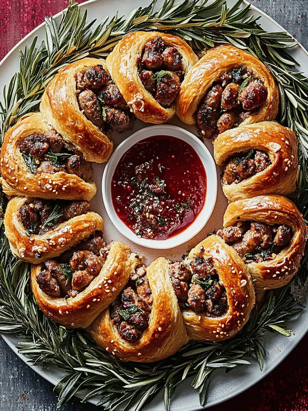 Festive Sausage Roll Wreath That Steals the Show! 5 Sausage Roll Wreath