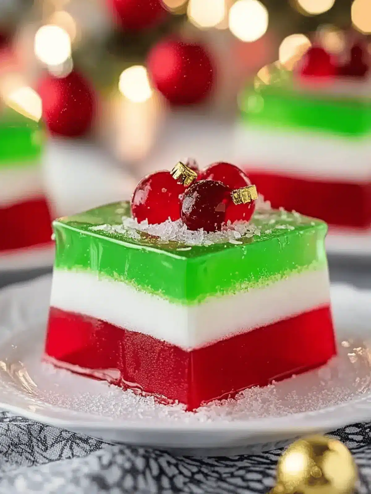 Easy Layered Christmas Jello