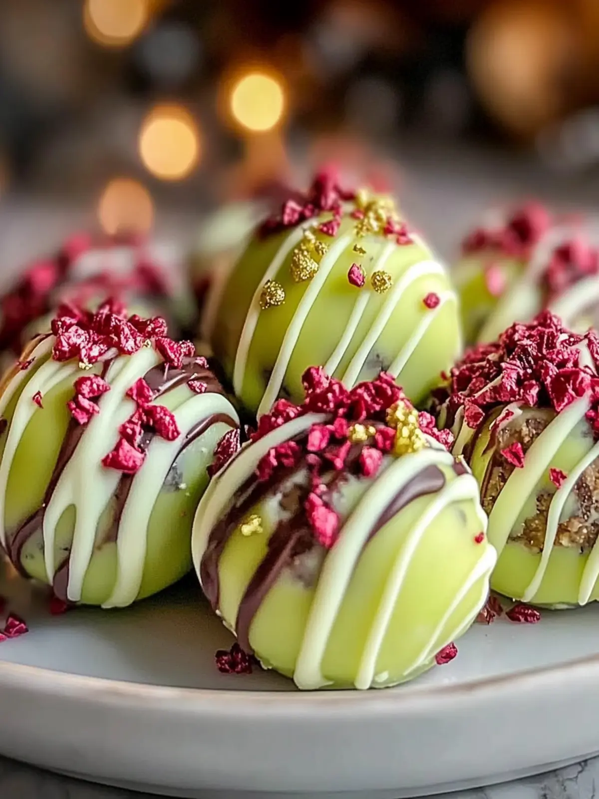 Grinch Christmas Truffles