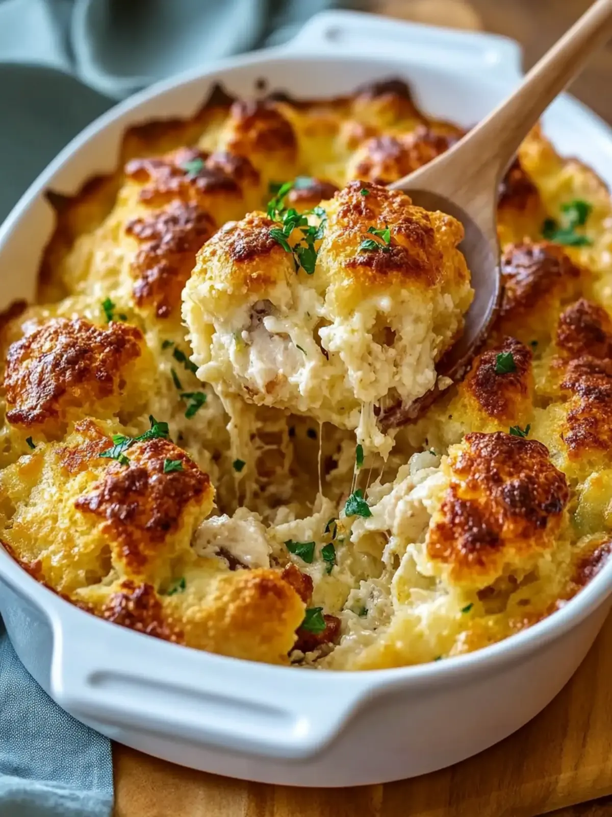 Chicken Bubble Biscuit Bake Casserole