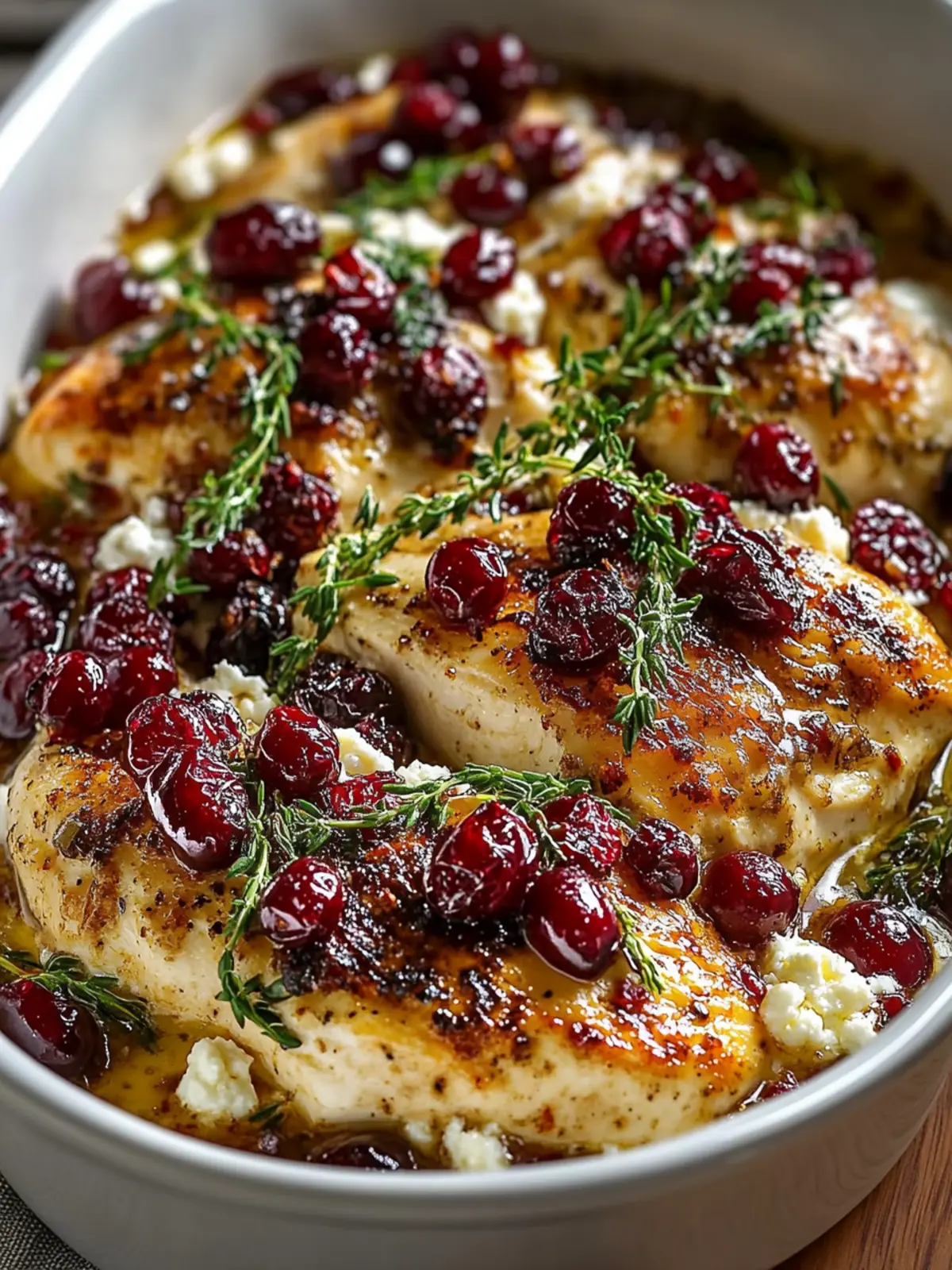 Honey Cranberry Chicken Bake with Ricotta Cheese in 40 Minutes 2 Honey Cranberry Chicken Bake with Ricotta Cheese